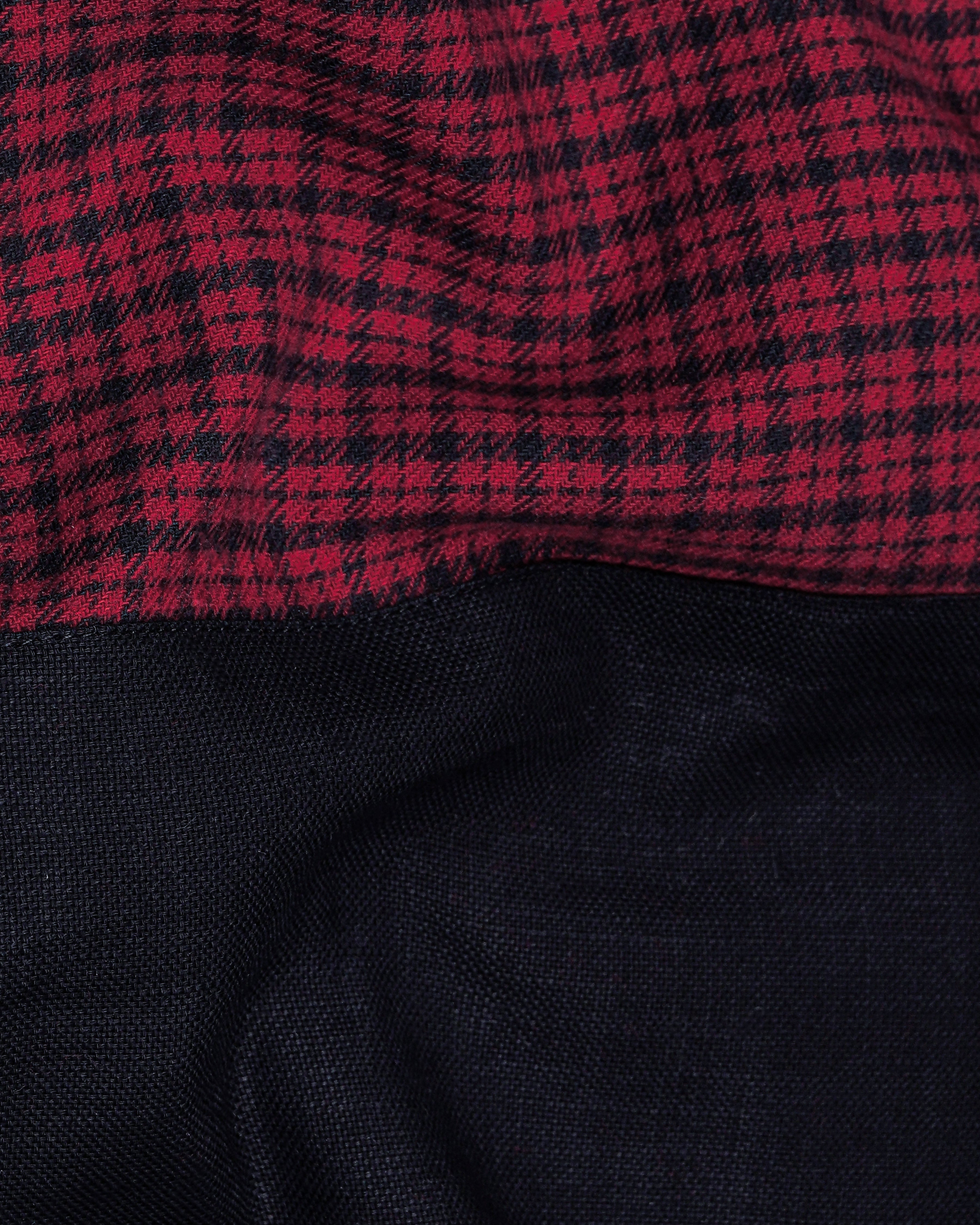 Claret Red Checkered and Black Premium Flannel Designer Shirt 8174-BLK-P113-38, 8174-BLK-P113-H-38, 8174-BLK-P113-39, 8174-BLK-P113-H-39, 8174-BLK-P113-40, 8174-BLK-P113-H-40, 8174-BLK-P113-42, 8174-BLK-P113-H-42, 8174-BLK-P113-44, 8174-BLK-P113-H-44, 8174-BLK-P113-46, 8174-BLK-P113-H-46, 8174-BLK-P113-48, 8174-BLK-P113-H-48, 8174-BLK-P113-50, 8174-BLK-P113-H-50, 8174-BLK-P113-52, 8174-BLK-P113-H-52