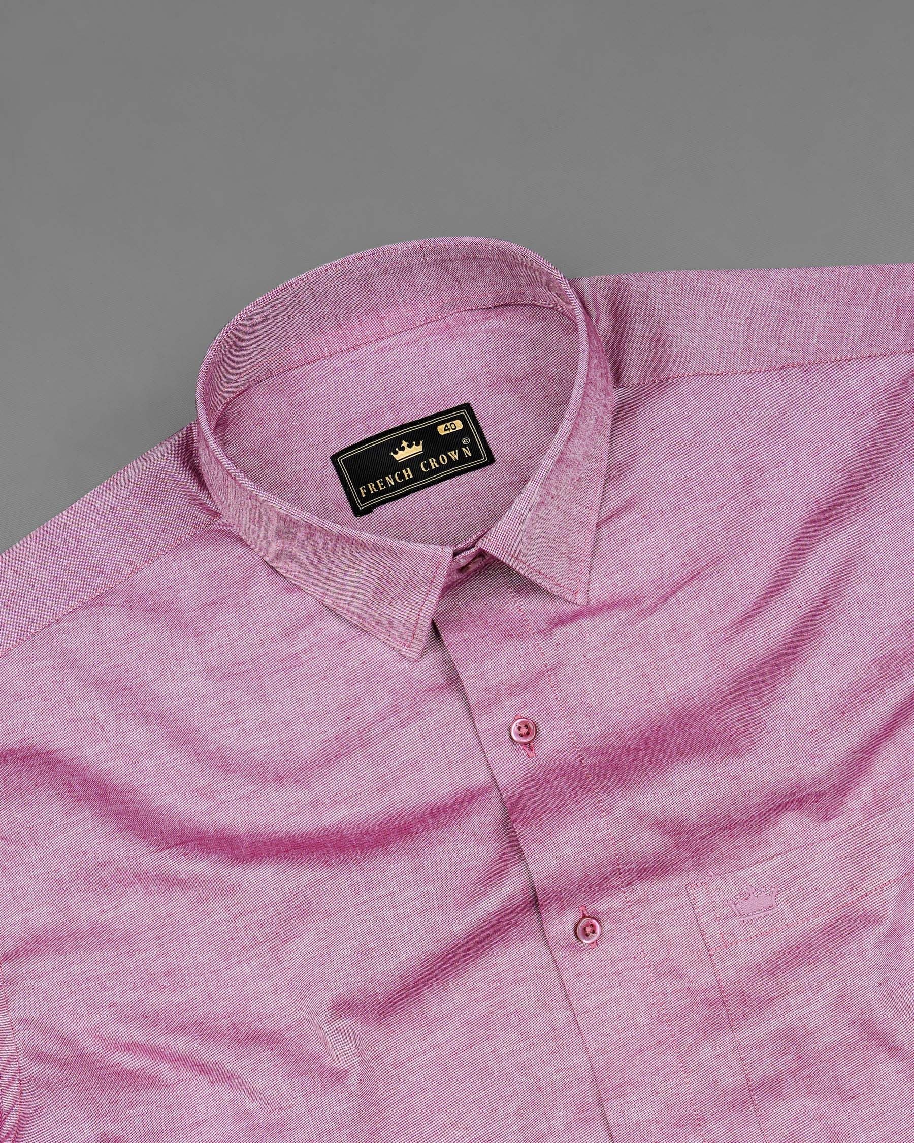 Opera Mauve Pink Chambray Textured Premium Cotton Shirt 8180-MN-38, 8180-MN-H-38, 8180-MN-39, 8180-MN-H-39, 8180-MN-40, 8180-MN-H-40, 8180-MN-42, 8180-MN-H-42, 8180-MN-44, 8180-MN-H-44, 8180-MN-46, 8180-MN-H-46, 8180-MN-48, 8180-MN-H-48, 8180-MN-50, 8180-MN-H-50, 8180-MN-52, 8180-MN-H-52