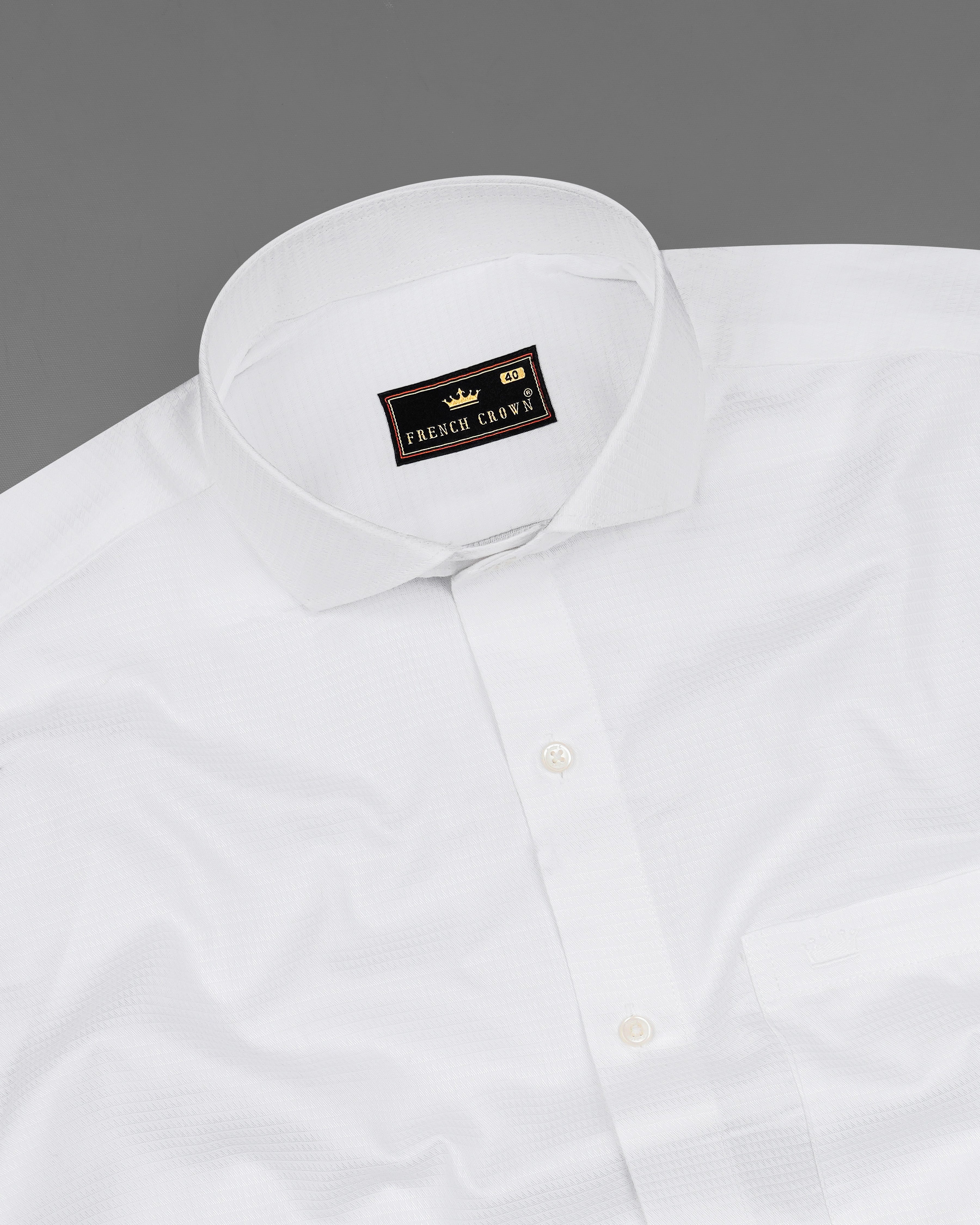 Bright White Dobby Textured Premium Giza Cotton Shirt 8185-CA-38, 8185-CA-H-38, 8185-CA-39, 8185-CA-H-39, 8185-CA-40, 8185-CA-H-40, 8185-CA-42, 8185-CA-H-42, 8185-CA-44, 8185-CA-H-44, 8185-CA-46, 8185-CA-H-46, 8185-CA-48, 8185-CA-H-48, 8185-CA-50, 8185-CA-H-50, 8185-CA-52, 8185-CA-H-52