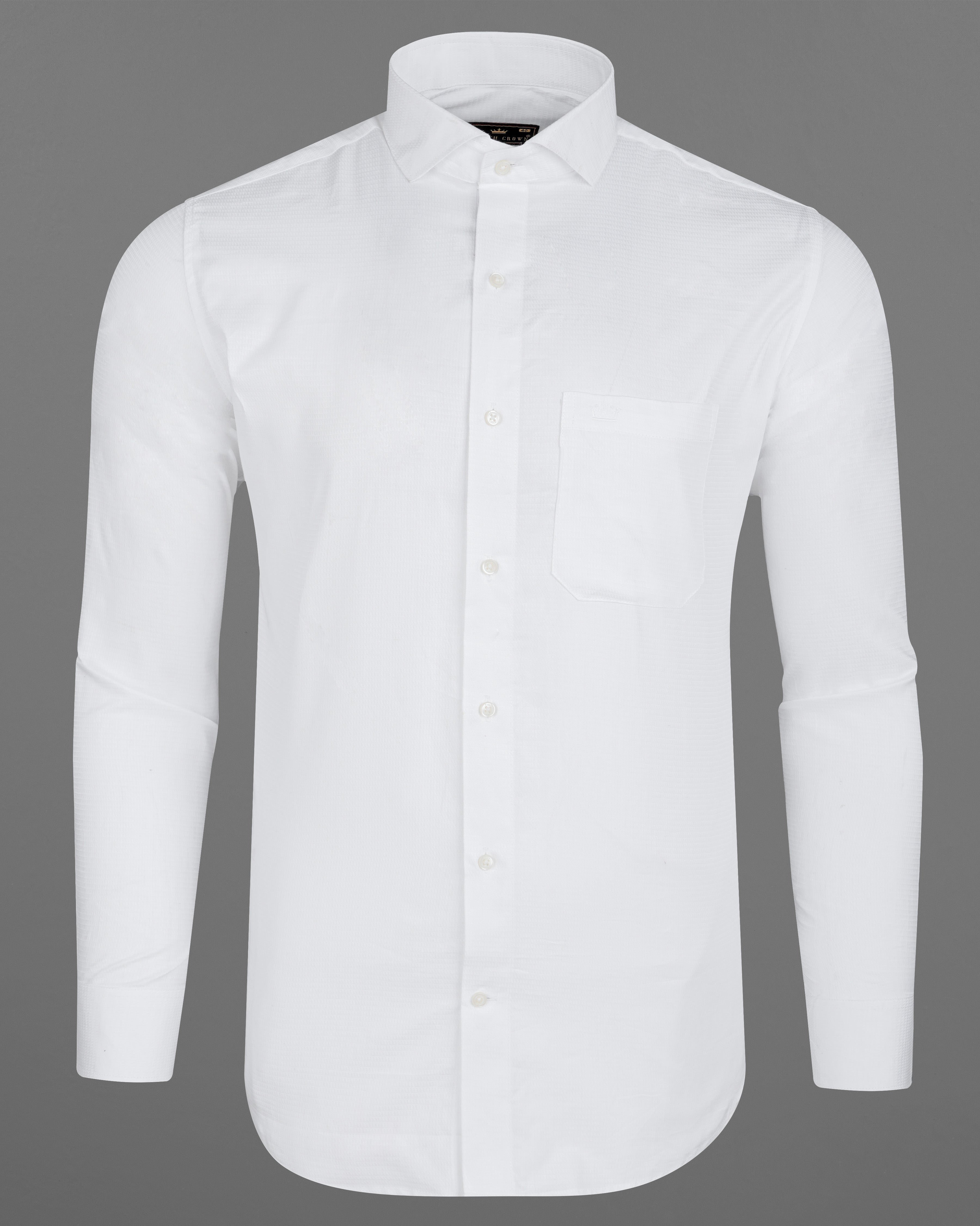 Bright White Dobby Textured Premium Giza Cotton Shirt 8185-CA-38, 8185-CA-H-38, 8185-CA-39, 8185-CA-H-39, 8185-CA-40, 8185-CA-H-40, 8185-CA-42, 8185-CA-H-42, 8185-CA-44, 8185-CA-H-44, 8185-CA-46, 8185-CA-H-46, 8185-CA-48, 8185-CA-H-48, 8185-CA-50, 8185-CA-H-50, 8185-CA-52, 8185-CA-H-52