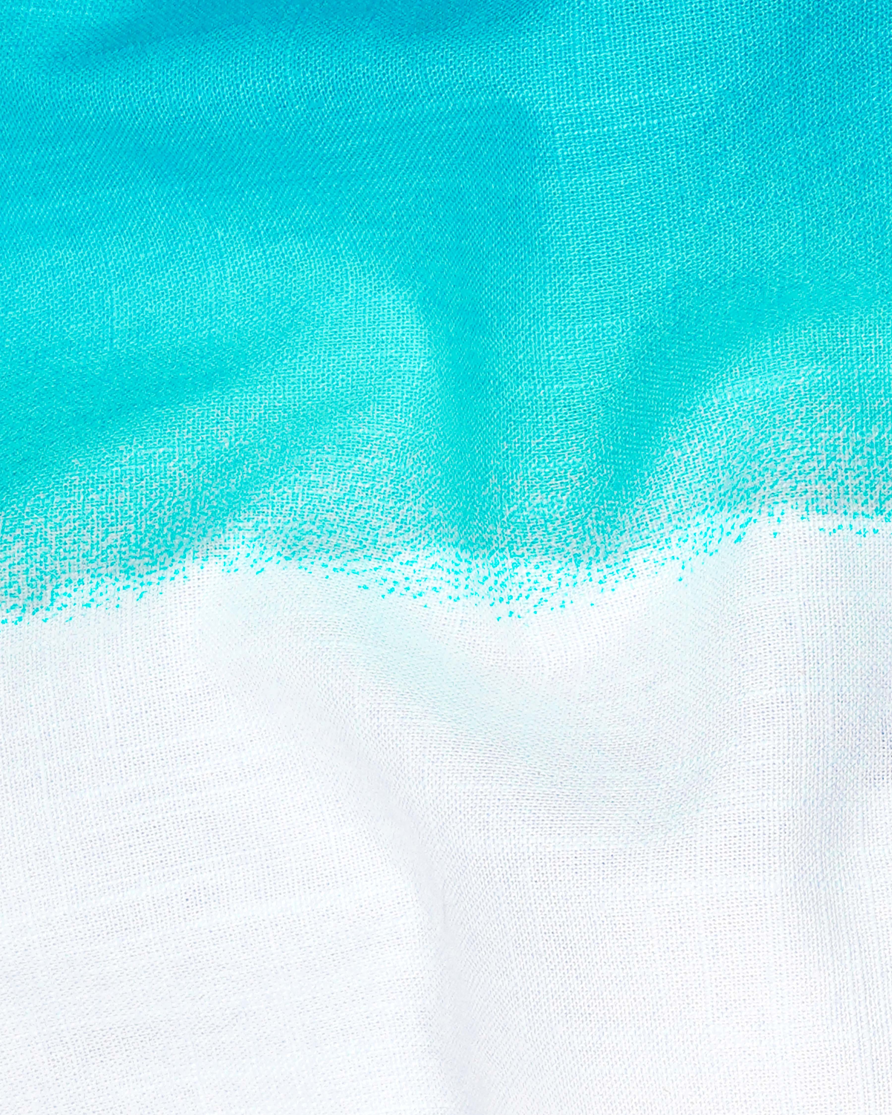 Bright White and Dark Turquoise Blue Chambray Textured Premium Cotton 8186-38, 8186-H-38, 8186-39, 8186-H-39, 8186-40, 8186-H-40, 8186-42, 8186-H-42, 8186-44, 8186-H-44, 8186-46, 8186-H-46, 8186-48, 8186-H-48, 8186-50, 8186-H-50, 8186-52, 8186-H-52