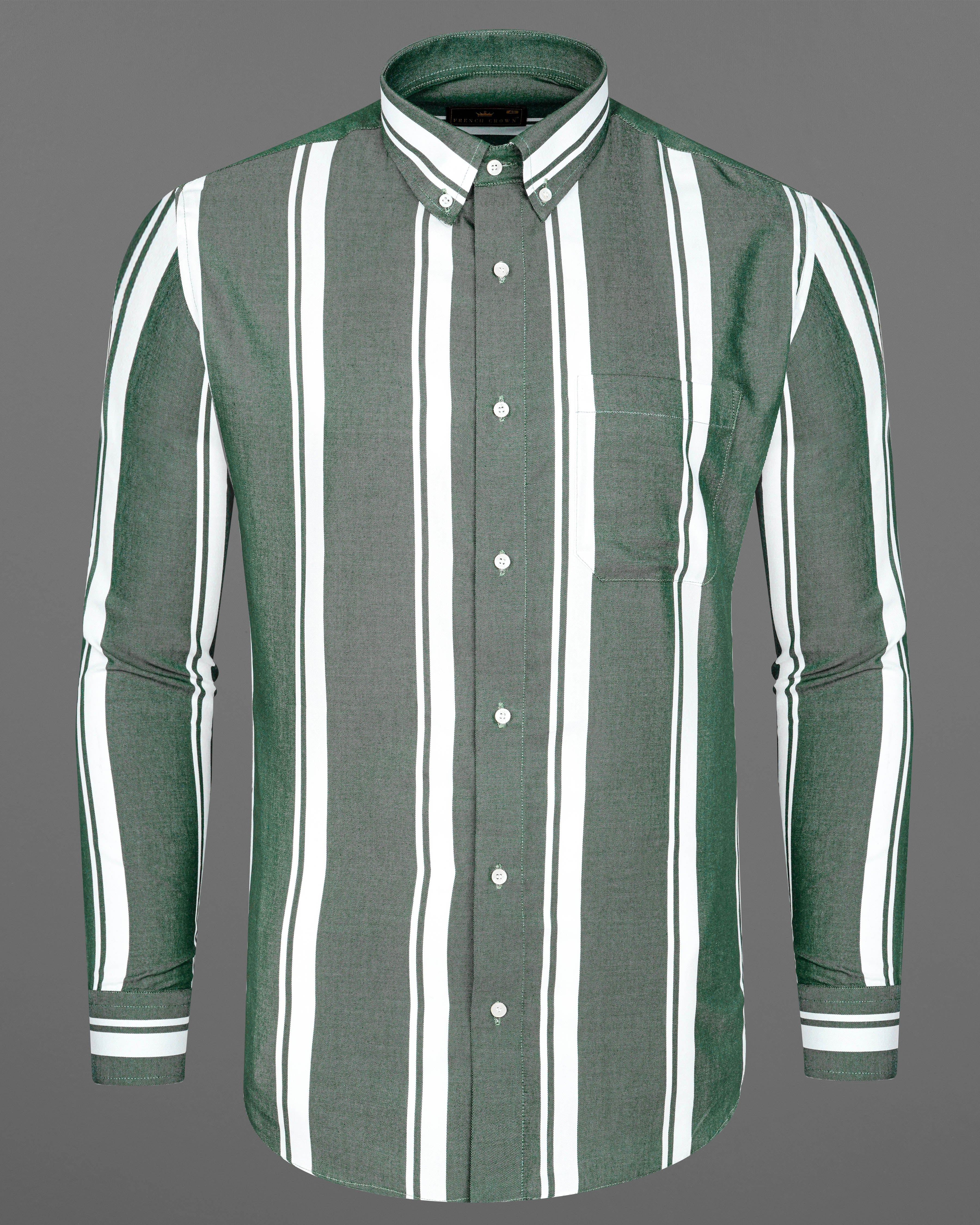 Cactus Green and Bright White Twill Striped Premium Cotton Shirt 8212-BD -38,8212-BD -H-38,8212-BD -39,8212-BD -H-39,8212-BD -40,8212-BD -H-40,8212-BD -42,8212-BD -H-42,8212-BD -44,8212-BD -H-44,8212-BD -46,8212-BD -H-46,8212-BD -48,8212-BD -H-48,8212-BD -50,8212-BD -H-50,8212-BD -52,8212-BD -H-52