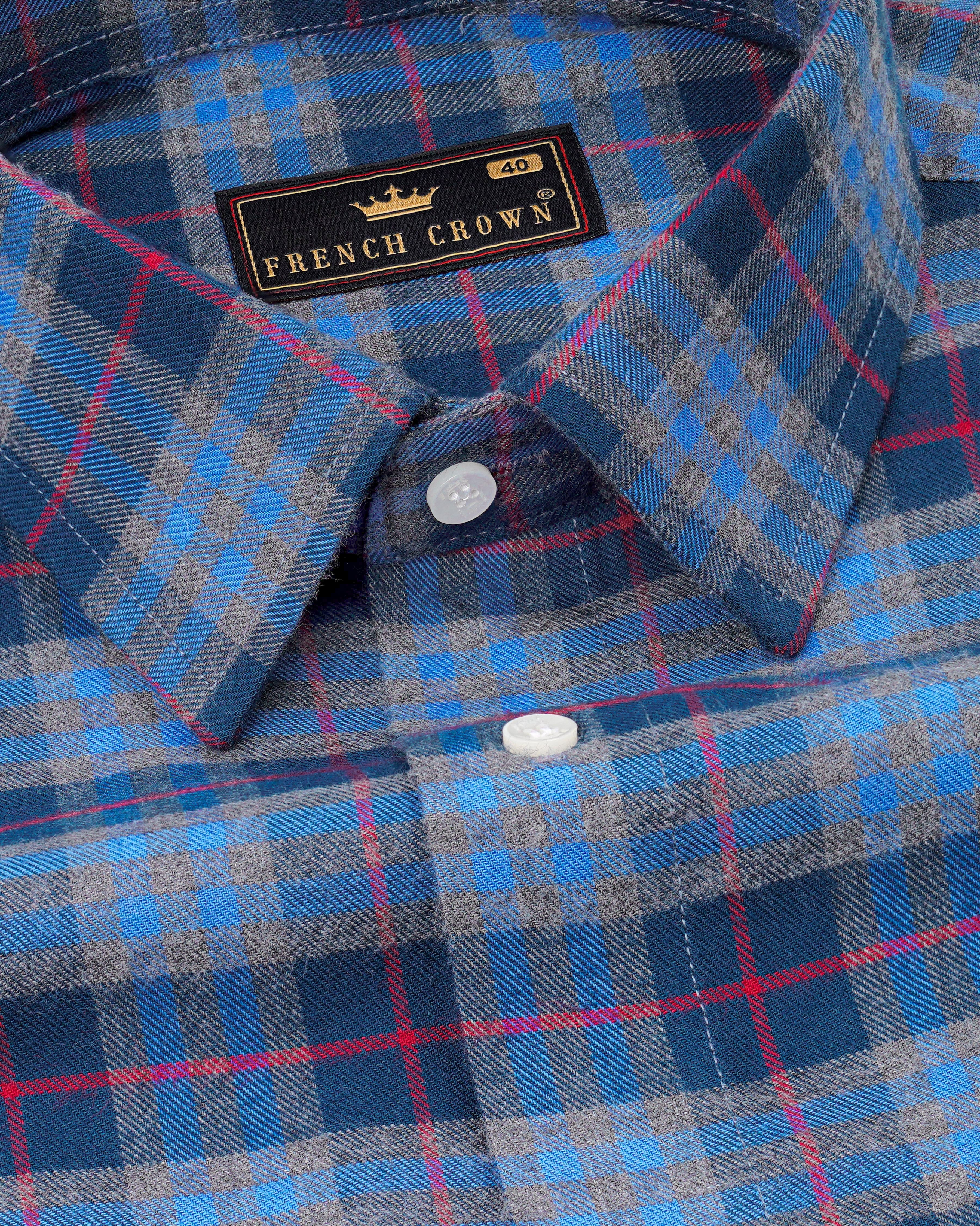 Azure Blue and Regal Blue Plaid Twill Textured Premium Cotton Shirt 8217 -38,8217 -H-38,8217 -39,8217 -H-39,8217 -40,8217 -H-40,8217 -42,8217 -H-42,8217 -44,8217 -H-44,8217 -46,8217 -H-46,8217 -48,8217 -H-48,8217 -50,8217 -H-50,8217 -52,8217 -H-52