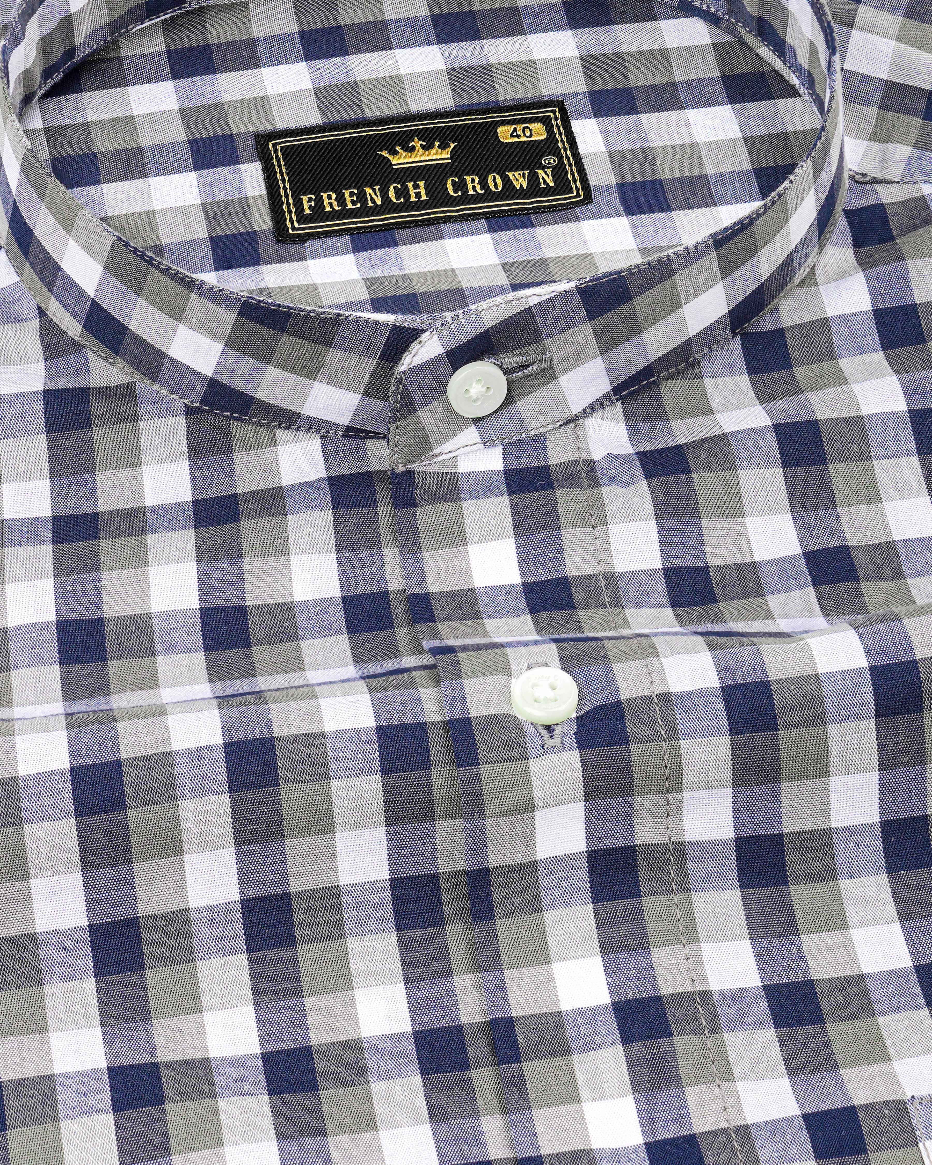 Bright White and Cloud Burst Blue Gingham Premium Cotton Shirt 8220-M-38, 8220-M-H-38, 8220-M-39, 8220-M-H-39, 8220-M-40, 8220-M-H-40, 8220-M-42, 8220-M-H-42, 8220-M-44, 8220-M-H-44, 8220-M-46, 8220-M-H-46, 8220-M-48, 8220-M-H-48, 8220-M-50, 8220-M-H-50, 8220-M-52, 8220-M-H-52