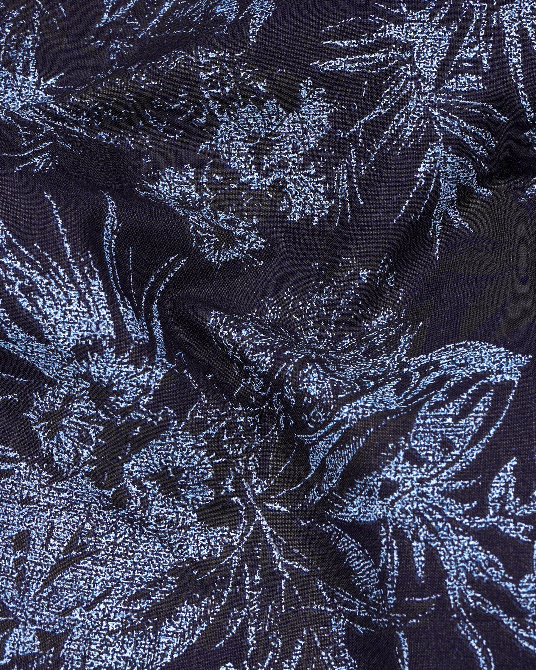 Blackcurrant Navy Blue with Ship Cove Blue Floral Chambray Textured Premium Cotton Shirt 8238-BD-38,8238-BD-H-38,8238-BD-39,8238-BD-H-39,8238-BD-40,8238-BD-H-40,8238-BD-42,8238-BD-H-42,8238-BD-44,8238-BD-H-44,8238-BD-46,8238-BD-H-46,8238-BD-48,8238-BD-H-48,8238-BD-50,8238-BD-H-50,8238-BD-52,8238-BD-H-52