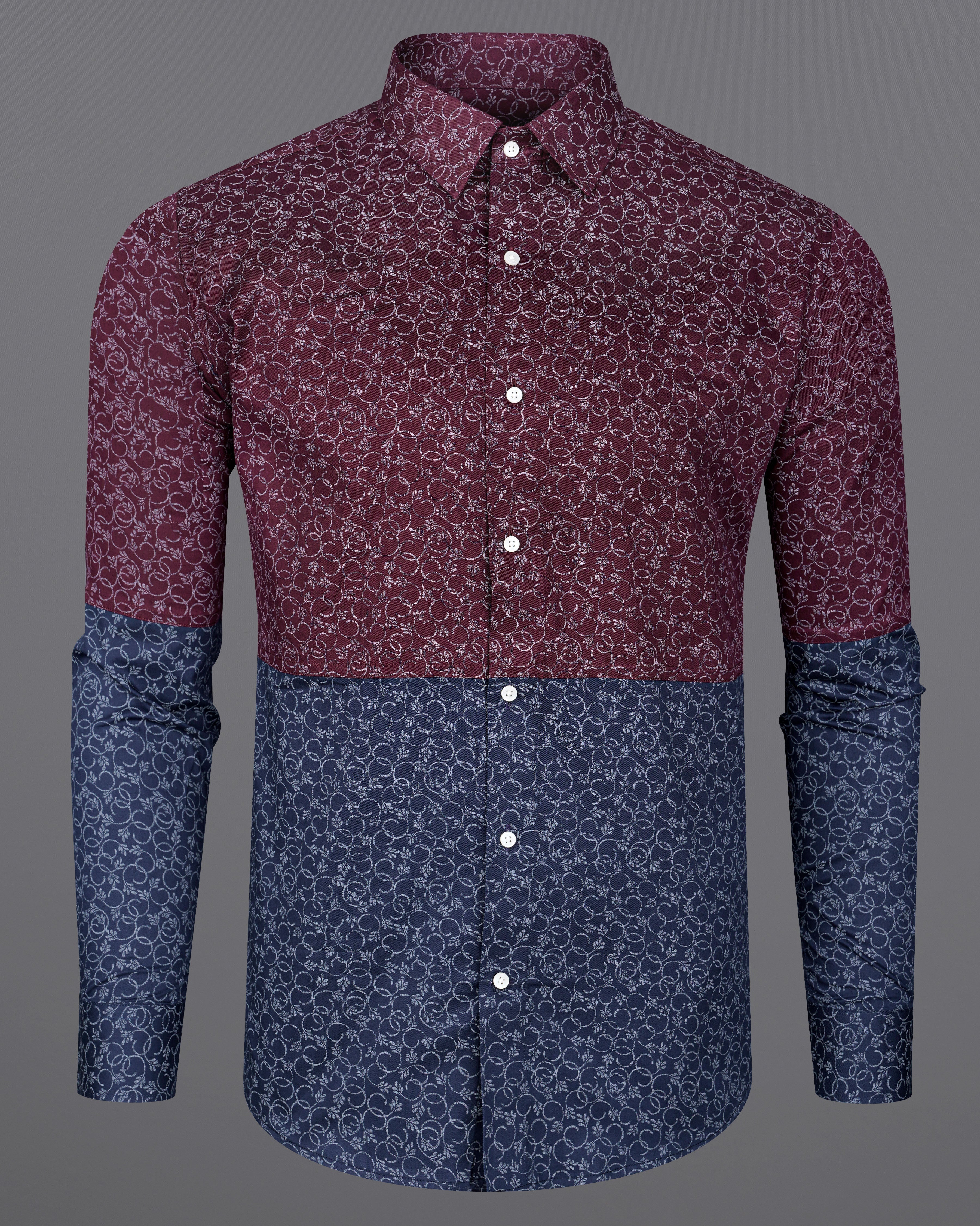 Half Lonestar Maroon and Half Ebony Clay Navy Blue Ditsy Printed Twill Premium Cotton Designer Shirt 8240-P117-38,8240-P117-H-38,8240-P117-39,8240-P117-H-39,8240-P117-40,8240-P117-H-40,8240-P117-42,8240-P117-H-42,8240-P117-44,8240-P117-H-44,8240-P117-46,8240-P117-H-46,8240-P117-48,8240-P117-H-48,8240-P117-50,8240-P117-H-50,8240-P117-52,8240-P117-H-52