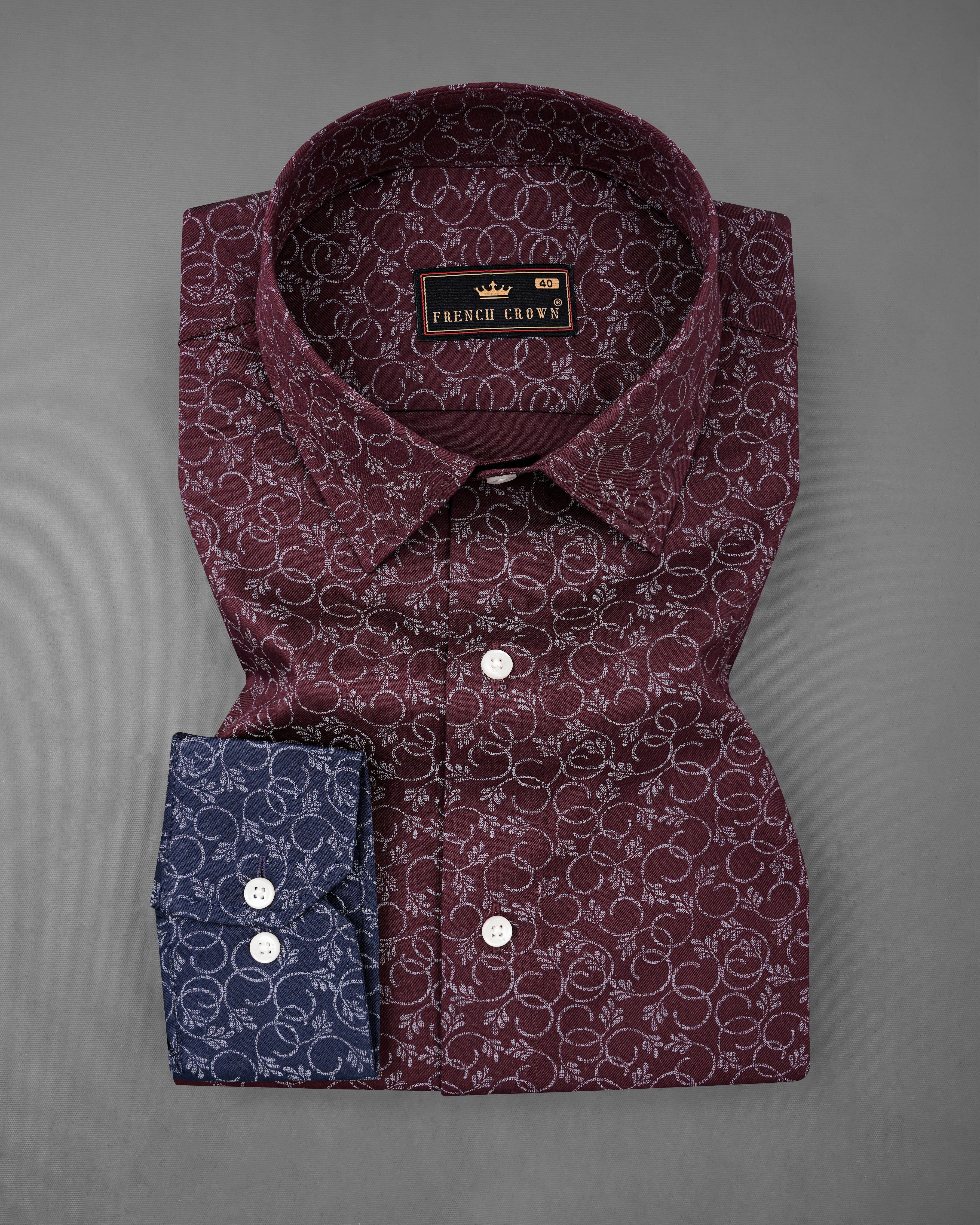 Half Lonestar Maroon and Half Ebony Clay Navy Blue Ditsy Printed Twill Premium Cotton Designer Shirt 8240-P117-38,8240-P117-H-38,8240-P117-39,8240-P117-H-39,8240-P117-40,8240-P117-H-40,8240-P117-42,8240-P117-H-42,8240-P117-44,8240-P117-H-44,8240-P117-46,8240-P117-H-46,8240-P117-48,8240-P117-H-48,8240-P117-50,8240-P117-H-50,8240-P117-52,8240-P117-H-52