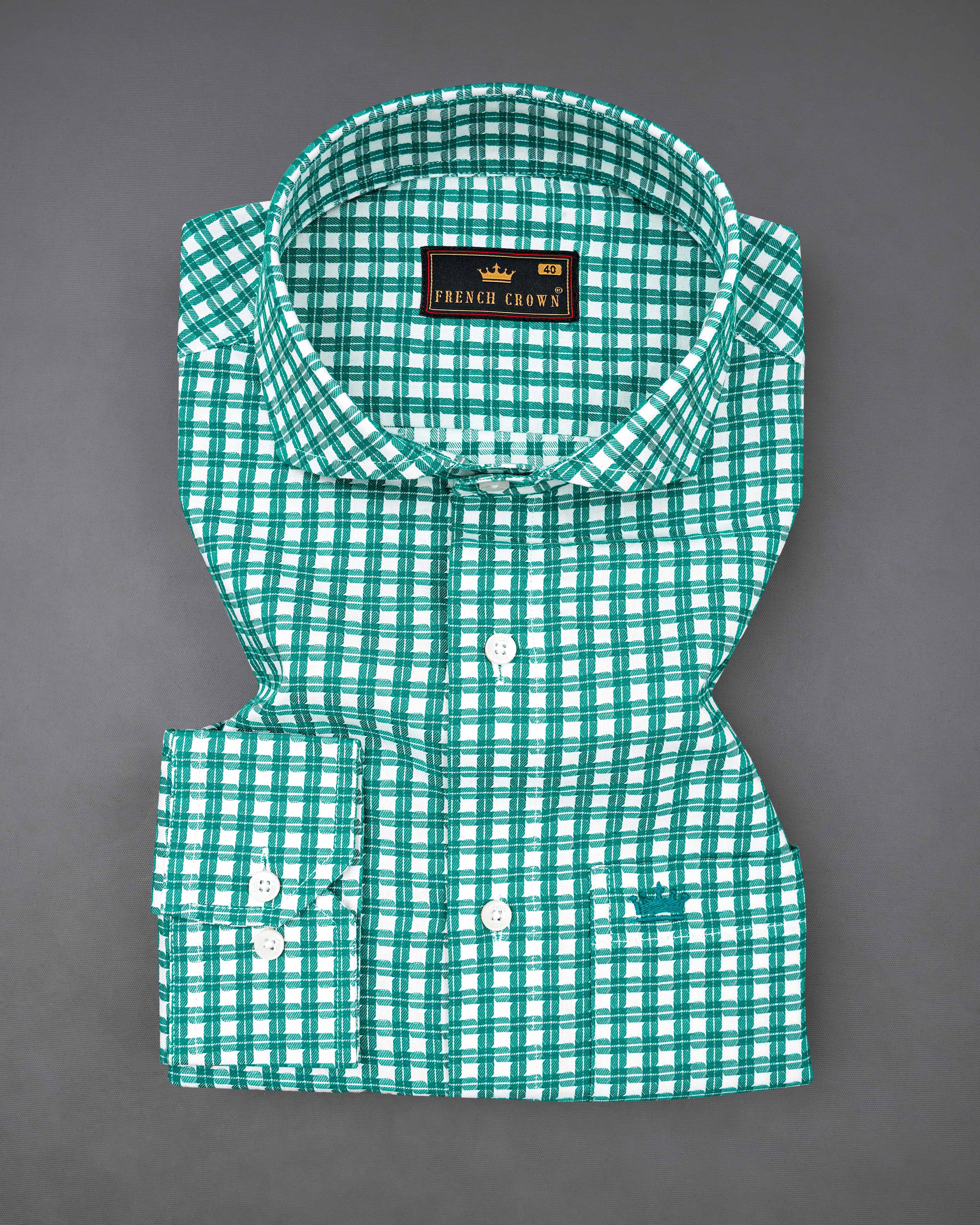 Lochinvar Aqua Green with White Gingham Dobby Textured Premium Giza Cotton Shirt 8245-CA-38,8245-CA-H-38,8245-CA-39,8245-CA-H-39,8245-CA-40,8245-CA-H-40,8245-CA-42,8245-CA-H-42,8245-CA-44,8245-CA-H-44,8245-CA-46,8245-CA-H-46,8245-CA-48,8245-CA-H-48,8245-CA-50,8245-CA-H-50,8245-CA-52,8245-CA-H-52