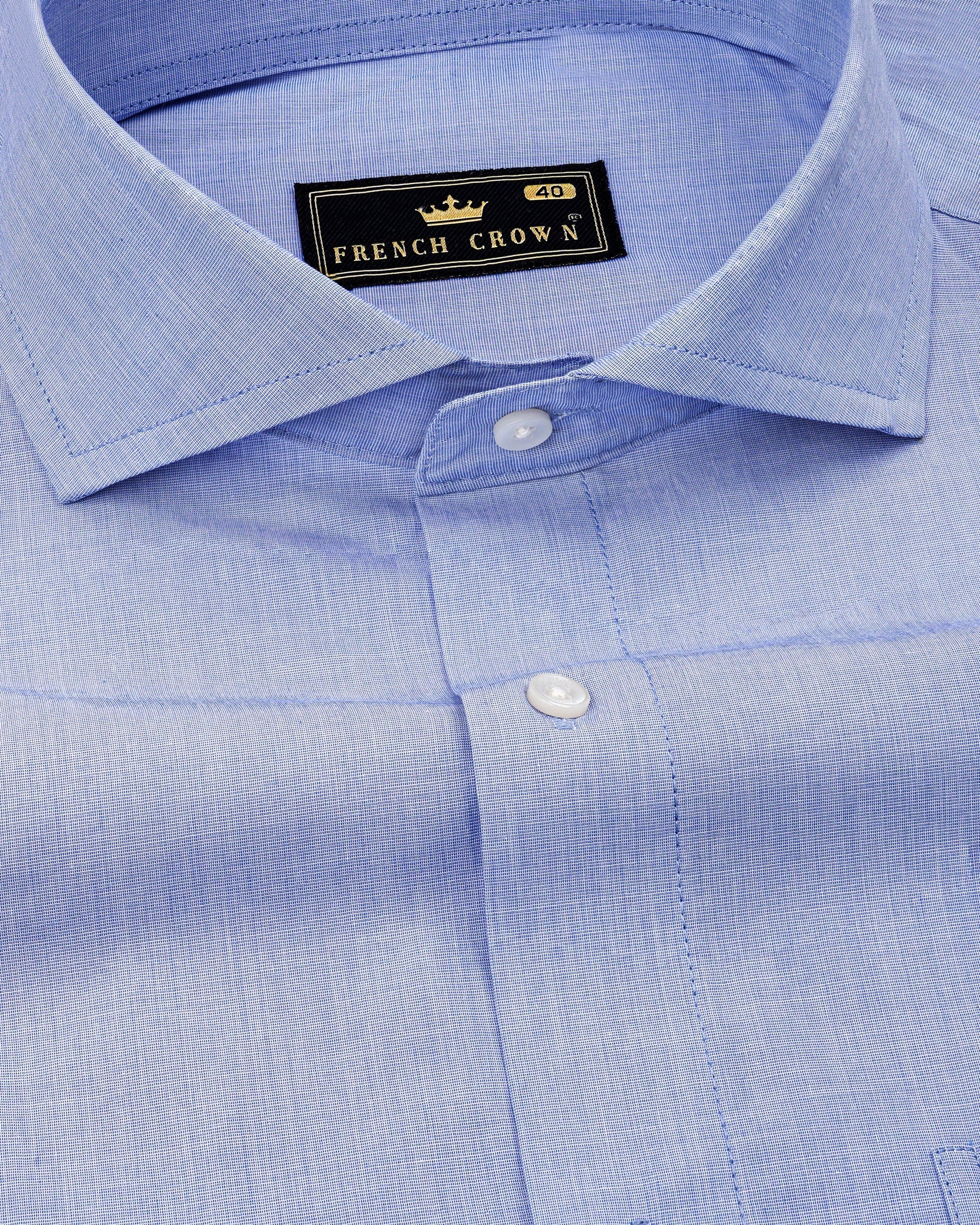 Wistful Blue Chambray Textured Premium Cotton Shirt 8258-CA-38, 8258-CA-H-38, 8258-CA-39, 8258-CA-H-39, 8258-CA-40, 8258-CA-H-40, 8258-CA-42, 8258-CA-H-42, 8258-CA-44, 8258-CA-H-44, 8258-CA-46, 8258-CA-H-46, 8258-CA-48, 8258-CA-H-48, 8258-CA-50, 8258-CA-H-50, 8258-CA-52, 8258-CA-H-52