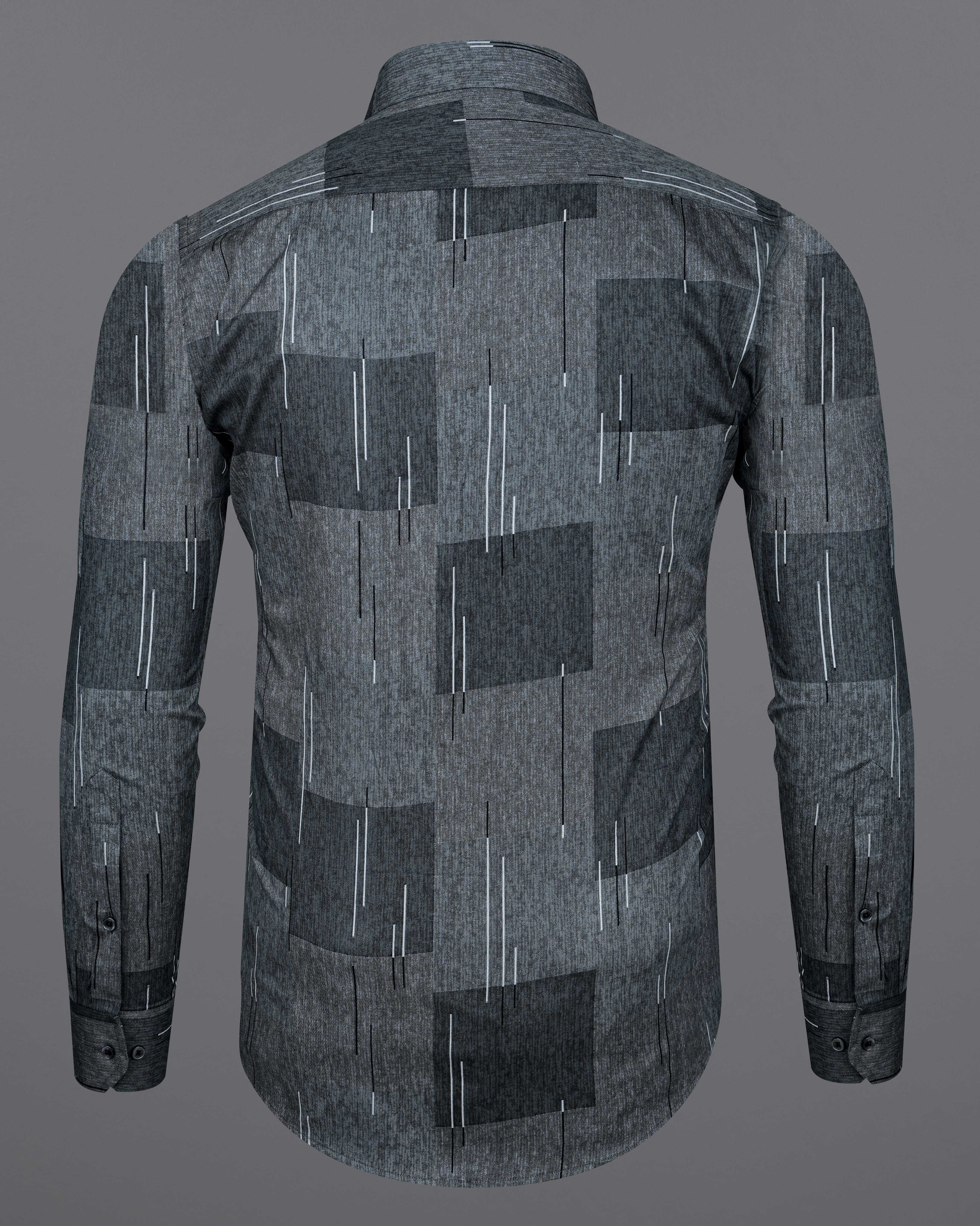 Gunmetal and Iridium Gray Box Printed Super Soft Premium Cotton Shirt 8272-BLK-38, 8272-BLK-H-38, 8272-BLK-39, 8272-BLK-H-39, 8272-BLK-40, 8272-BLK-H-40, 8272-BLK-42, 8272-BLK-H-42, 8272-BLK-44, 8272-BLK-H-44, 8272-BLK-46, 8272-BLK-H-46, 8272-BLK-48, 8272-BLK-H-48, 8272-BLK-50, 8272-BLK-H-50, 8272-BLK-52, 8272-BLK-H-52