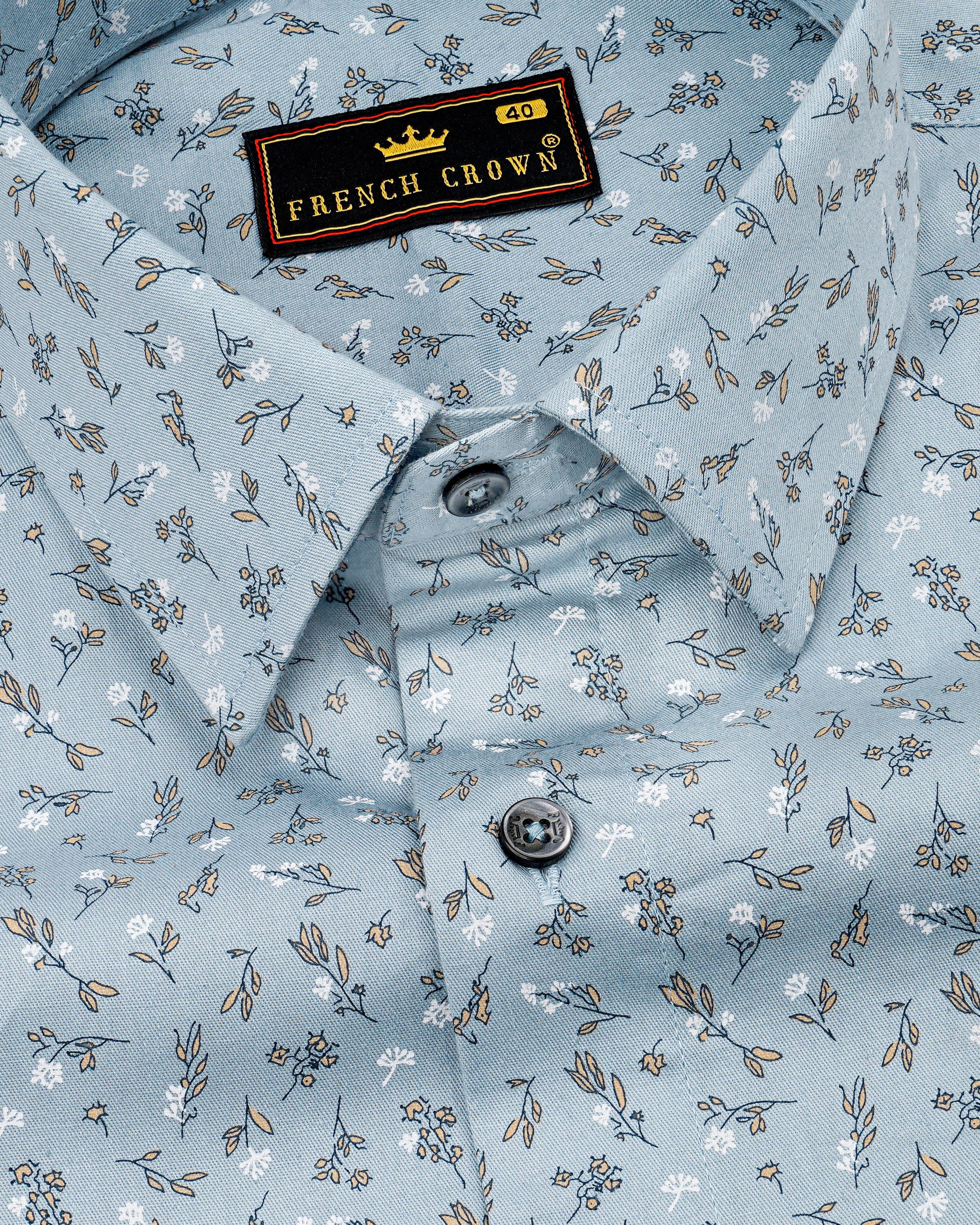 Cascade Blue Ditsy Printed Royal Oxford Shirt 8282-BLK-38, 8282-BLK-H-38, 8282-BLK-39, 8282-BLK-H-39, 8282-BLK-40, 8282-BLK-H-40, 8282-BLK-42, 8282-BLK-H-42, 8282-BLK-44, 8282-BLK-H-44, 8282-BLK-46, 8282-BLK-H-46, 8282-BLK-48, 8282-BLK-H-48, 8282-BLK-50, 8282-BLK-H-50, 8282-BLK-52, 8282-BLK-H-52