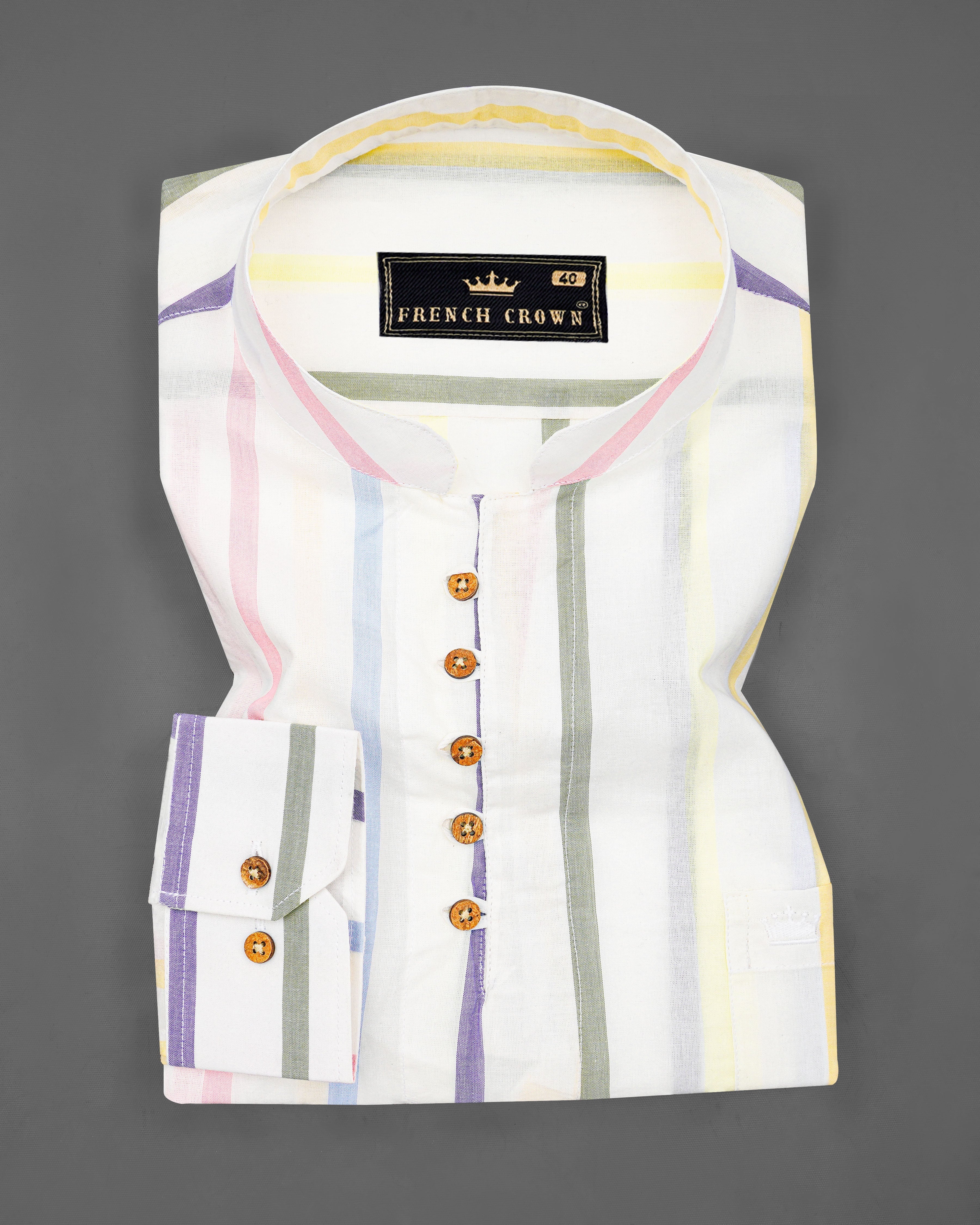 Bright White Multicolour Striped Premium Cotton Kurta Shirt 8286-KS -38,8286-KS -H-38,8286-KS -39,8286-KS -H-39,8286-KS -40,8286-KS -H-40,8286-KS -42,8286-KS -H-42,8286-KS -44,8286-KS -H-44,8286-KS -46,8286-KS -H-46,8286-KS -48,8286-KS -H-48,8286-KS -50,8286-KS -H-50,8286-KS -52,8286-KS -H-52