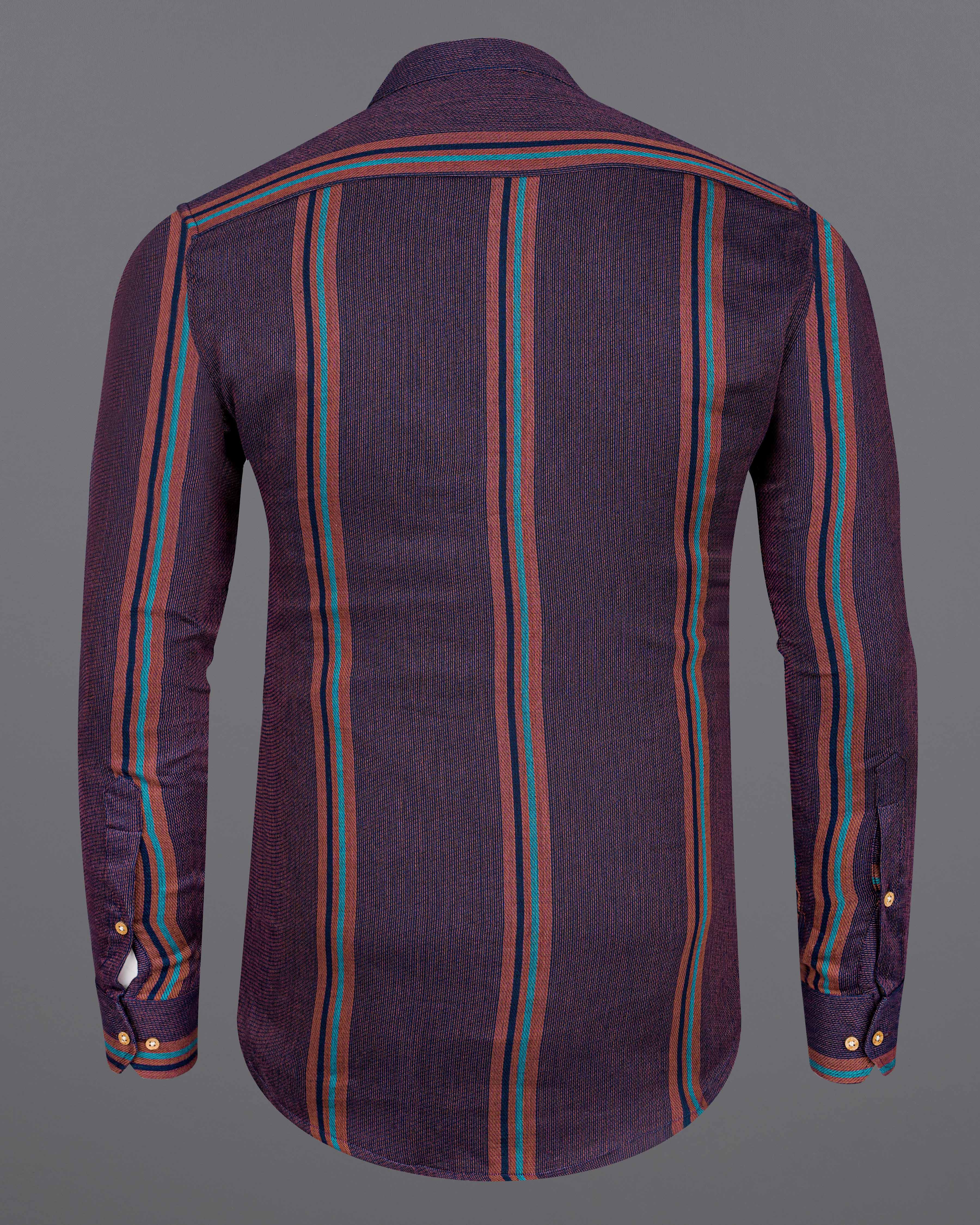 Martinique Violet Multicolour Thick Striped Dobby Premium Giza Cotton Kurta Shirt 8335-KS-38, 8335-KS-H-38, 8335-KS-39, 8335-KS-H-39, 8335-KS-40, 8335-KS-H-40, 8335-KS-42, 8335-KS-H-42, 8335-KS-44, 8335-KS-H-44, 8335-KS-46, 8335-KS-H-46, 8335-KS-48, 8335-KS-H-48, 8335-KS-50, 8335-KS-H-50, 8335-KS-52, 8335-KS-H-52