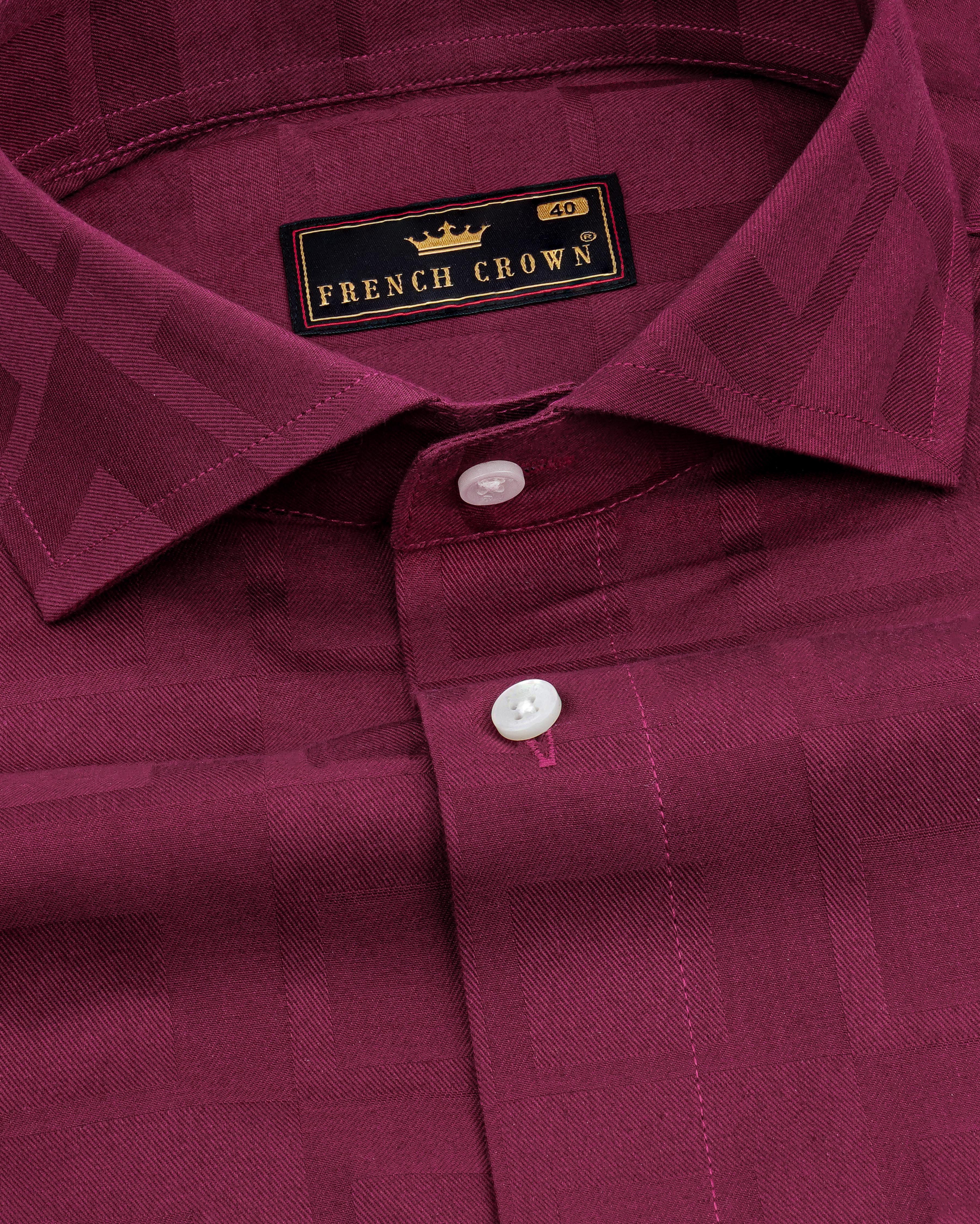 Claret Maroon Plaid Dobby Textured Premium Giza Cotton Shirt 8373-CA-38, 8373-CA-H-38, 8373-CA-39, 8373-CA-H-39, 8373-CA-40, 8373-CA-H-40, 8373-CA-42, 8373-CA-H-42, 8373-CA-44, 8373-CA-H-44, 8373-CA-46, 8373-CA-H-46, 8373-CA-48, 8373-CA-H-48, 8373-CA-50, 8373-CA-H-50, 8373-CA-52, 8373-CA-H-52