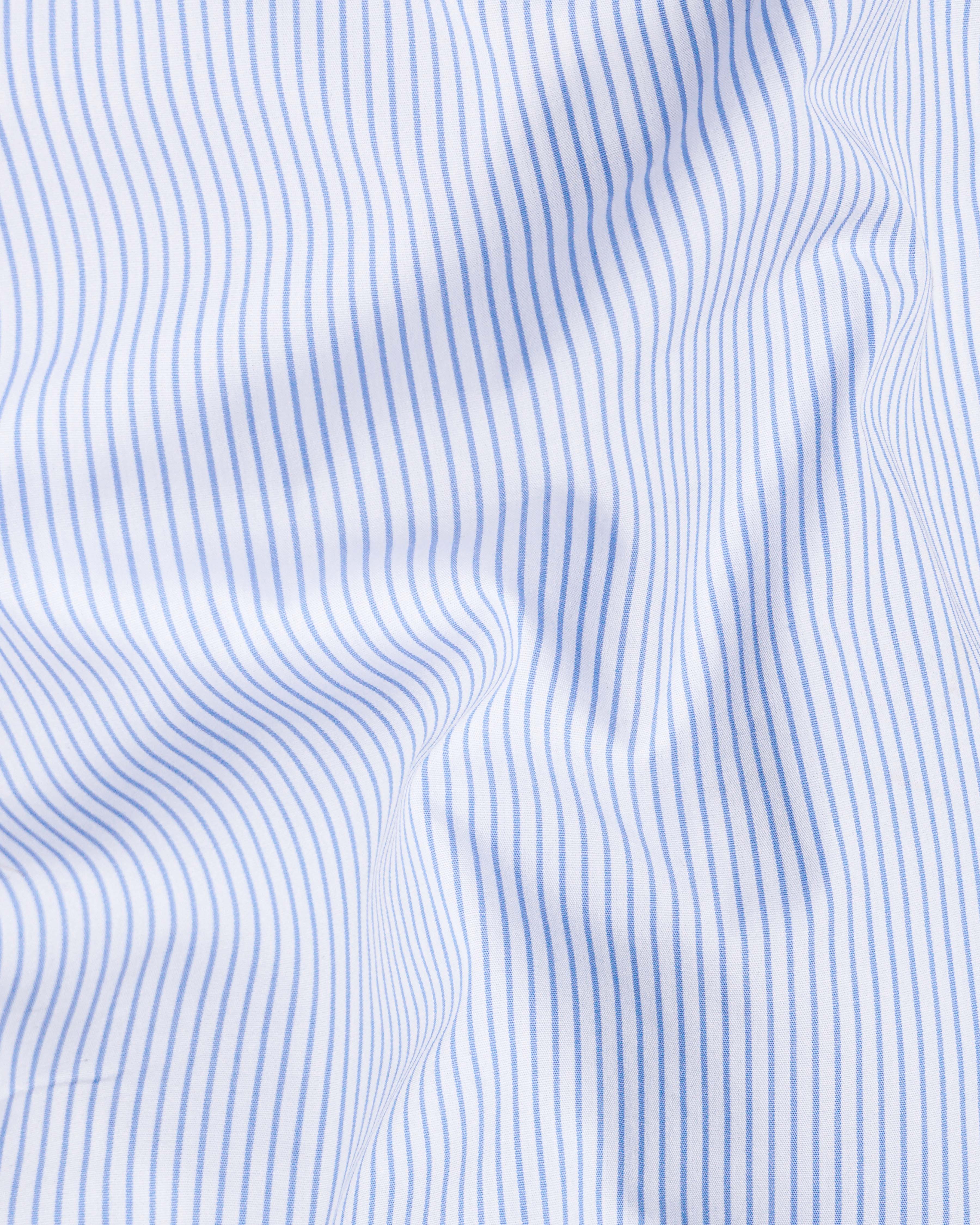 Bright White with Casper Blue Striped Premium Cotton Shirt 8420-CA-38, 8420-CA-H-38, 8420-CA-39,8420-CA-H-39, 8420-CA-40, 8420-CA-H-40, 8420-CA-42, 8420-CA-H-42, 8420-CA-44, 8420-CA-H-44, 8420-CA-46, 8420-CA-H-46, 8420-CA-48, 8420-CA-H-48, 8420-CA-50, 8420-CA-H-50, 8420-CA-52, 8420-CA-H-52