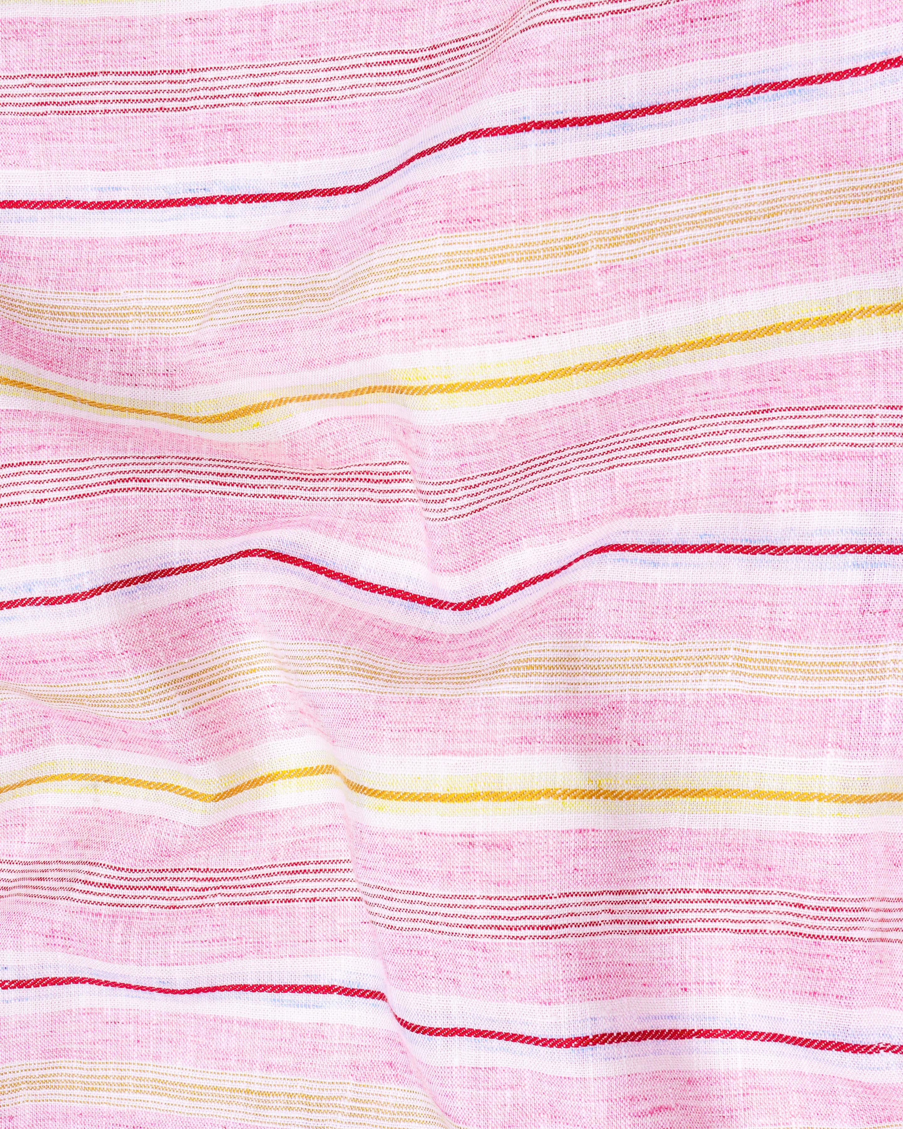 Chantilly Pink Multicolour Striped Luxurious Linen Shirt 8427-M-38, 8427-M-H-38, 8427-M-39,8427-M-H-39, 8427-M-40, 8427-M-H-40, 8427-M-42, 8427-M-H-42, 8427-M-44, 8427-M-H-44, 8427-M-46, 8427-M-H-46, 8427-M-48, 8427-M-H-48, 8427-M-50, 8427-M-H-50, 8427-M-52, 8427-M-H-52