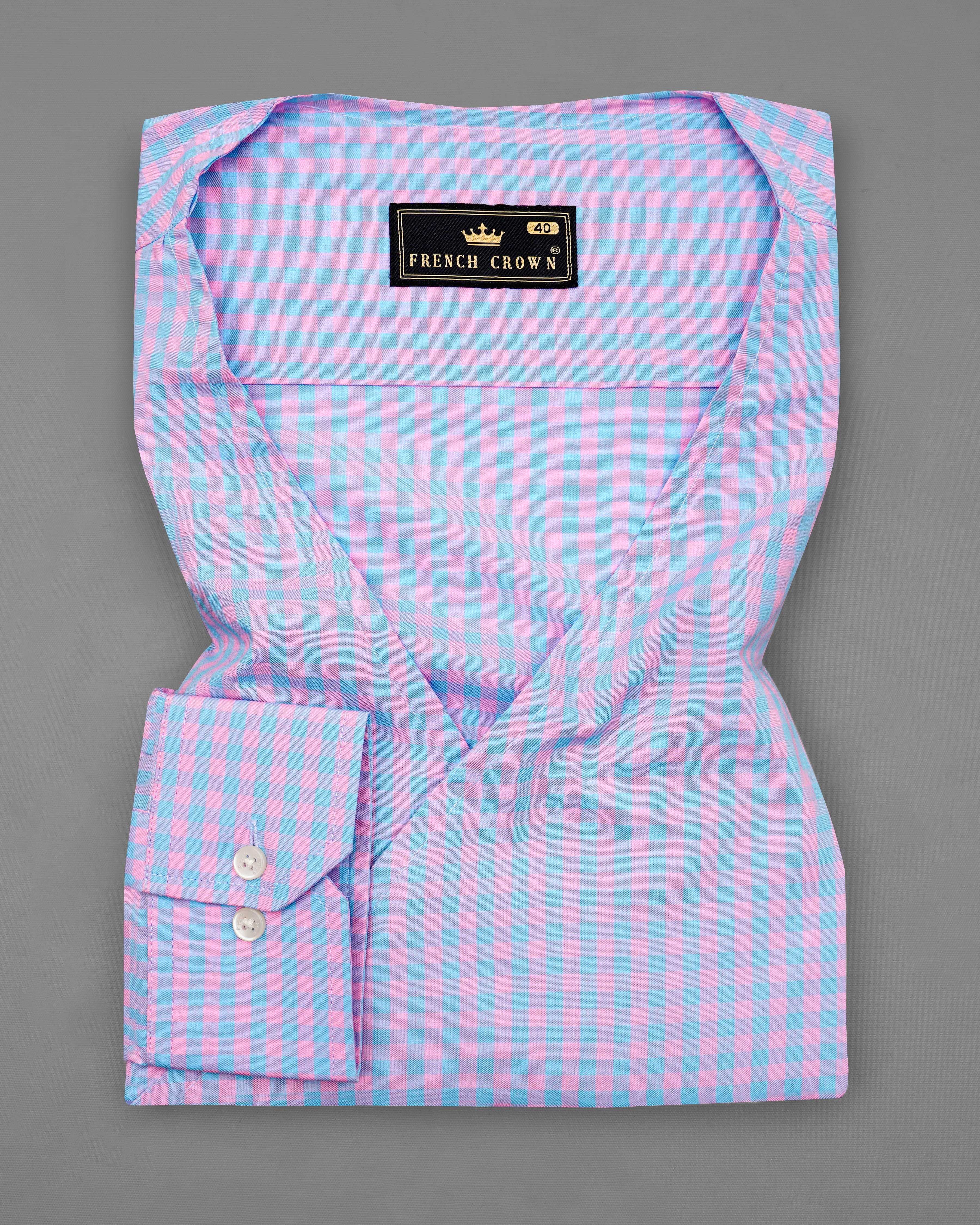 Lilac Pink and Sail Blue Gingham Premium Cotton Designer Shirt 8477-P234-38,8477-P234-H-38,8477-P234-389,8477-P234-389,8477-P234-40,8477-P234-H-40,8477-P234-402,8477-P234-402,8477-P234-404,8477-P234-404,8477-P234-406,8477-P234-406,8477-P234-408,8477-P234-408,8477-P234-50,8477-P234-H-50,8477-P234-502,8477-P234-502