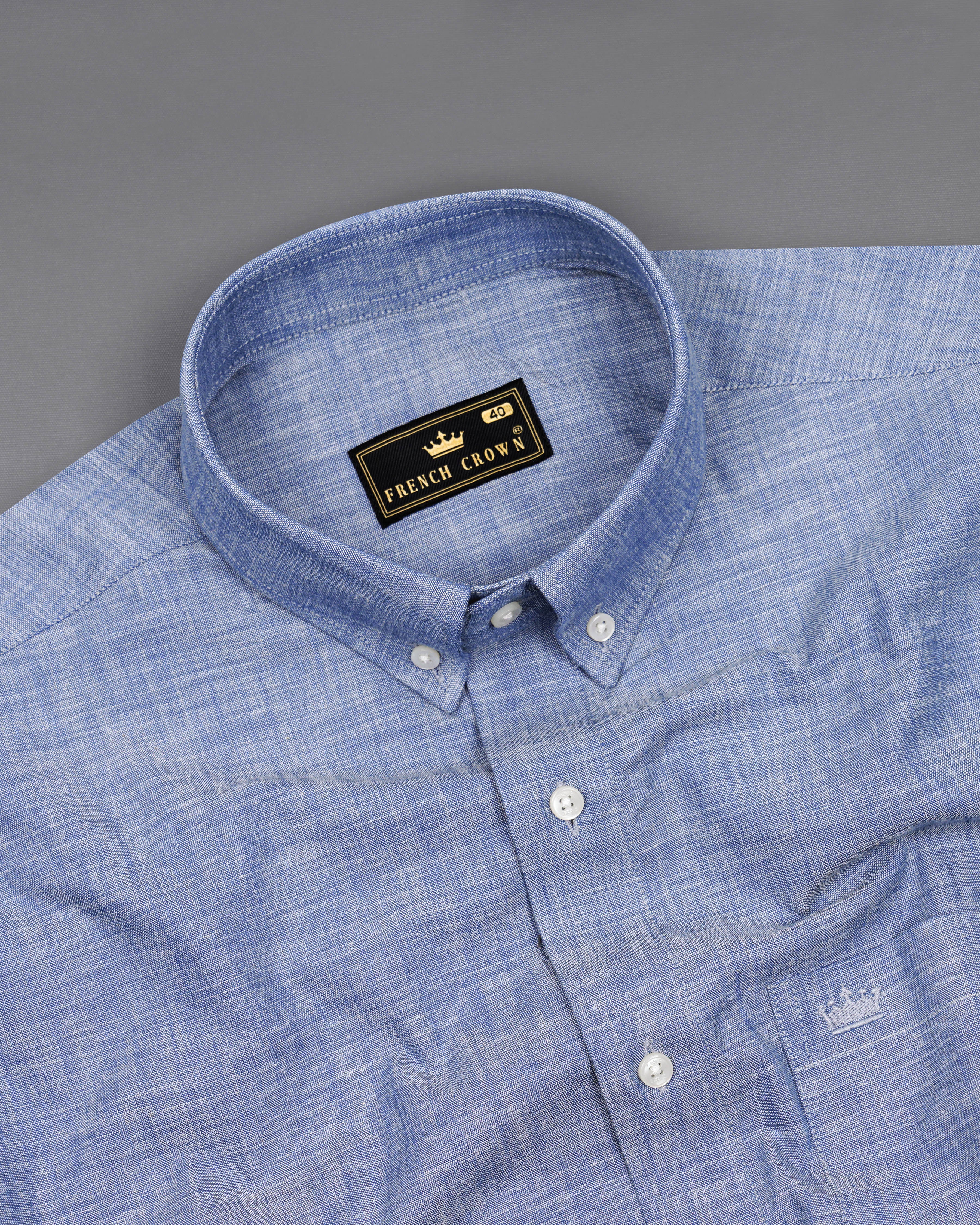 Cadet Blue Luxurious Linen Shirt  8505-BD-38,8505-BD-H-38,8505-BD-39,8505-BD-H-39,8505-BD-40,8505-BD-H-40,8505-BD-42,8505-BD-H-42,8505-BD-44,8505-BD-H-44,8505-BD-46,8505-BD-H-46,8505-BD-48,8505-BD-H-48,8505-BD-50,8505-BD-H-50,8505-BD-52,8505-BD-H-52