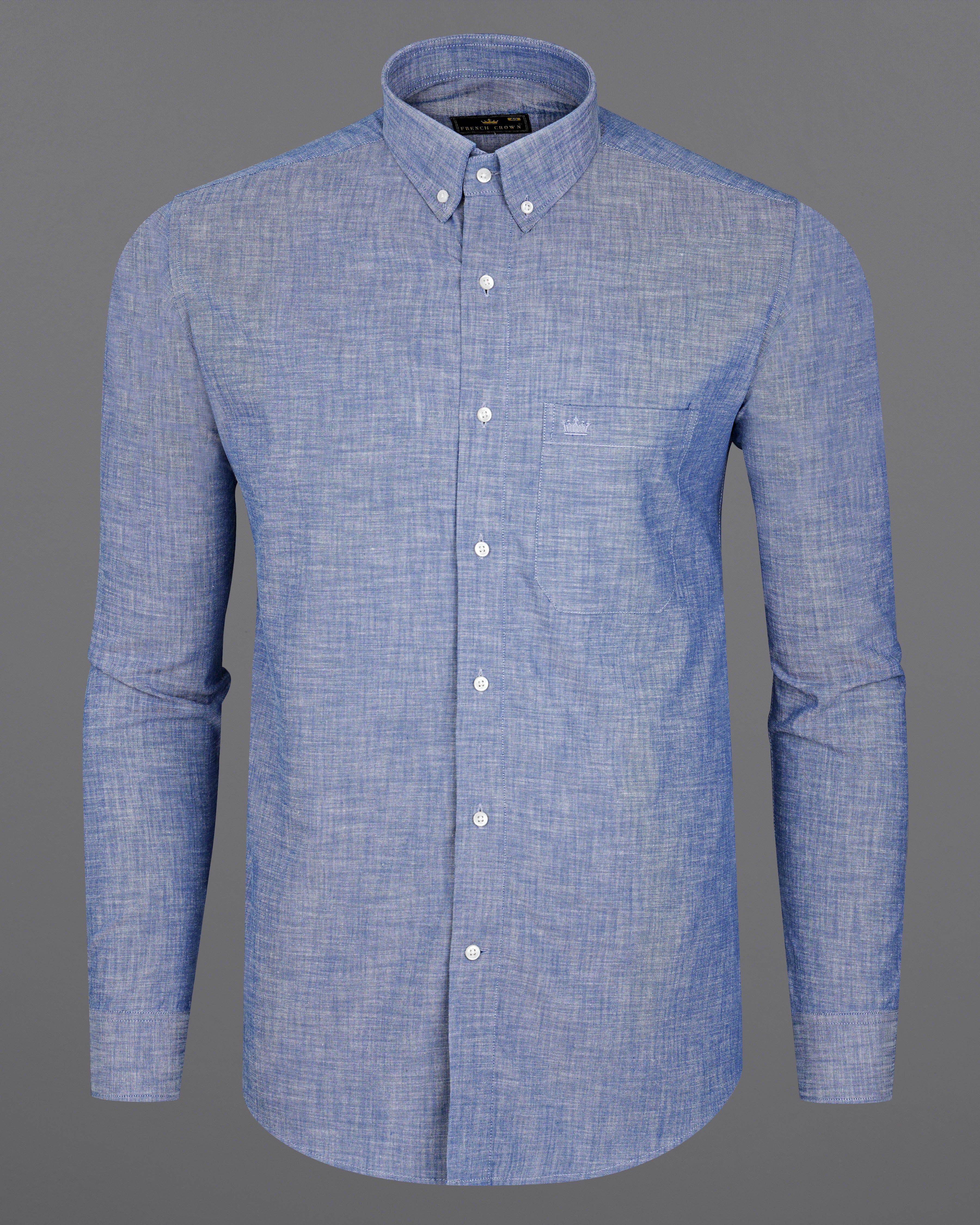 Cadet Blue Luxurious Linen Shirt  8505-BD-38,8505-BD-H-38,8505-BD-39,8505-BD-H-39,8505-BD-40,8505-BD-H-40,8505-BD-42,8505-BD-H-42,8505-BD-44,8505-BD-H-44,8505-BD-46,8505-BD-H-46,8505-BD-48,8505-BD-H-48,8505-BD-50,8505-BD-H-50,8505-BD-52,8505-BD-H-52