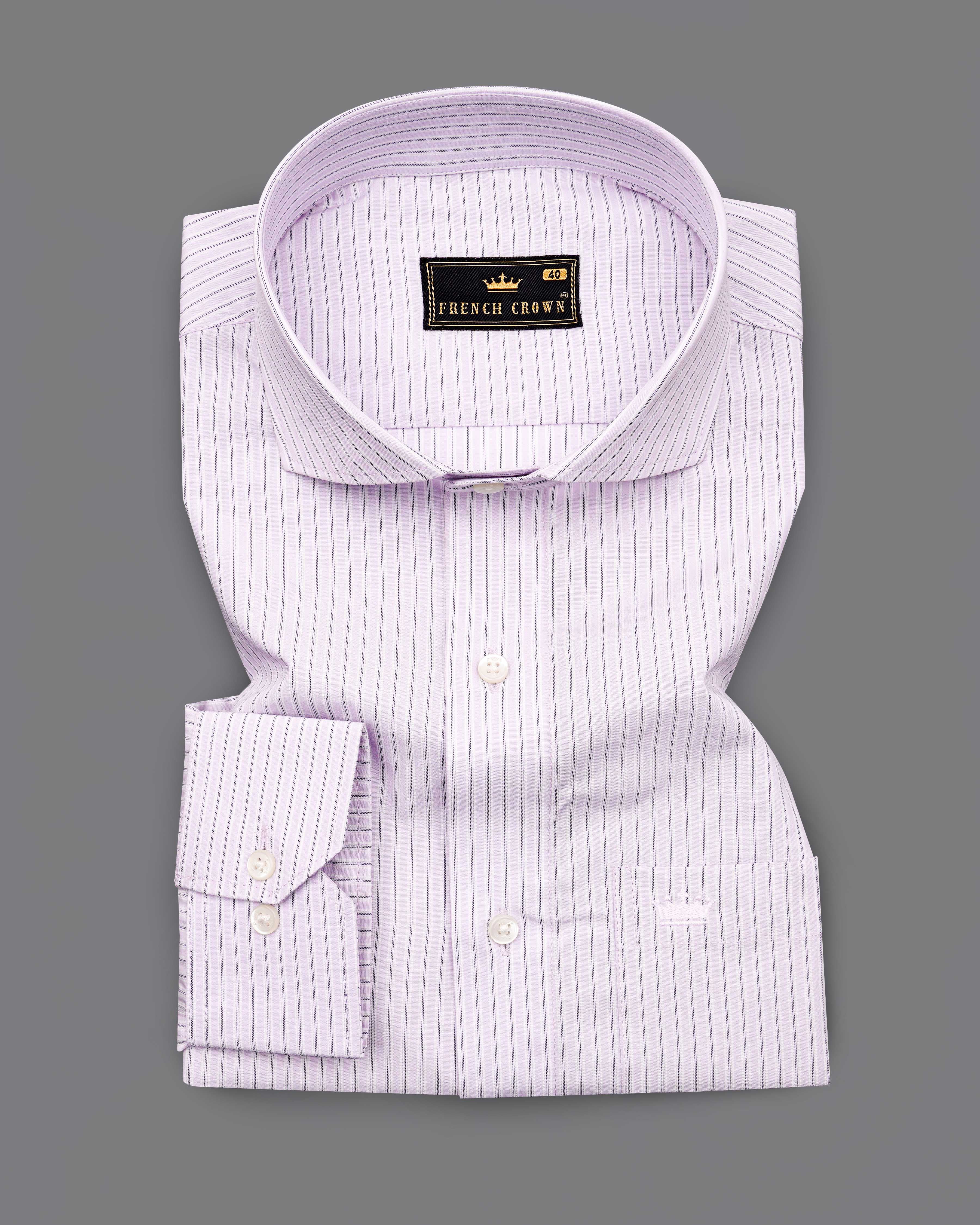 Prim Baby Pink with Ebony Black Striped Premium Cotton Shirt  8507-CA-38,8507-CA-H-38,8507-CA-39,8507-CA-H-39,8507-CA-40,8507-CA-H-40,8507-CA-42,8507-CA-H-42,8507-CA-44,8507-CA-H-44,8507-CA-46,8507-CA-H-46,8507-CA-48,8507-CA-H-48,8507-CA-50,8507-CA-H-50,8507-CA-52,8507-CA-H-52