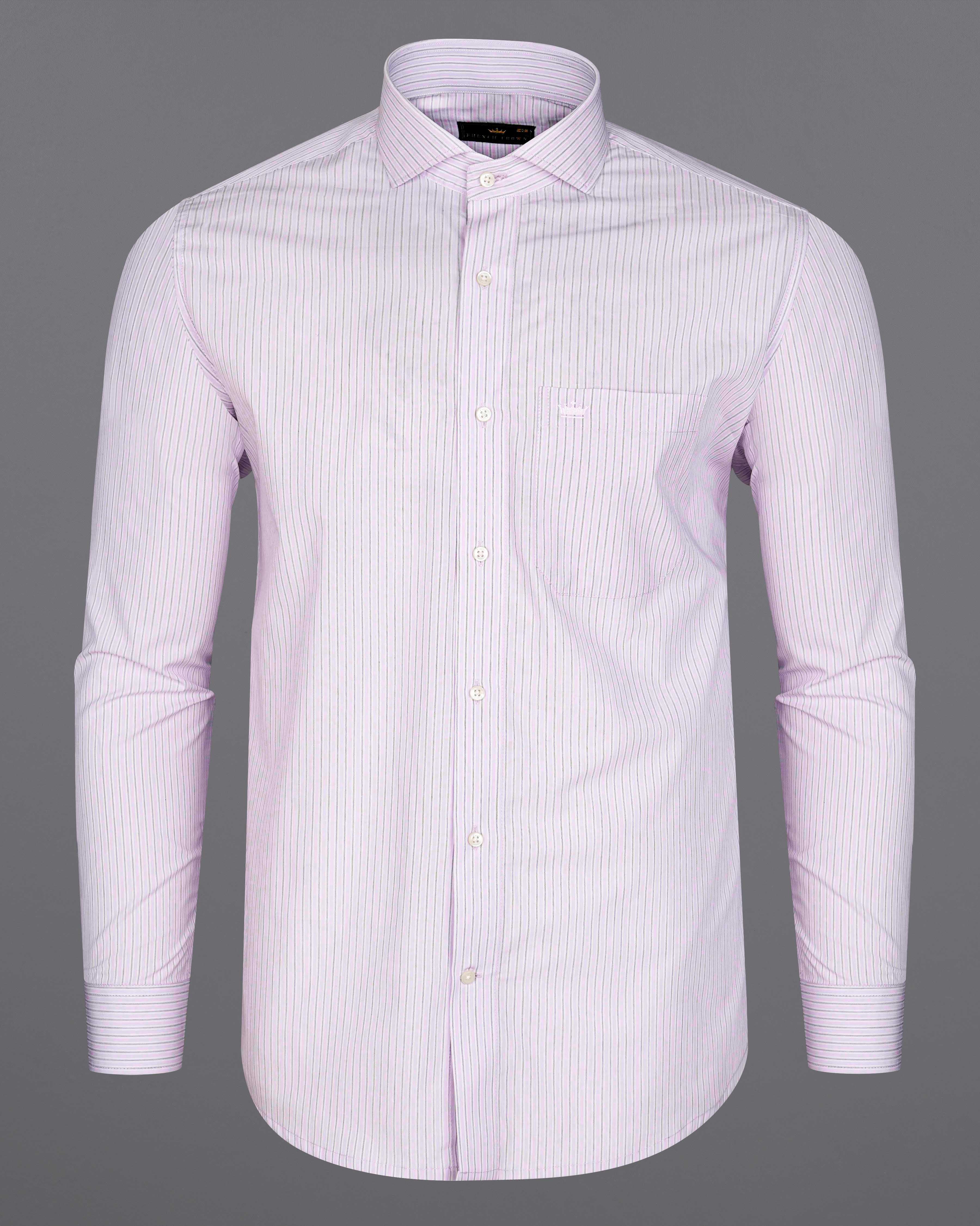 Prim Baby Pink with Ebony Black Striped Premium Cotton Shirt  8507-CA-38,8507-CA-H-38,8507-CA-39,8507-CA-H-39,8507-CA-40,8507-CA-H-40,8507-CA-42,8507-CA-H-42,8507-CA-44,8507-CA-H-44,8507-CA-46,8507-CA-H-46,8507-CA-48,8507-CA-H-48,8507-CA-50,8507-CA-H-50,8507-CA-52,8507-CA-H-52