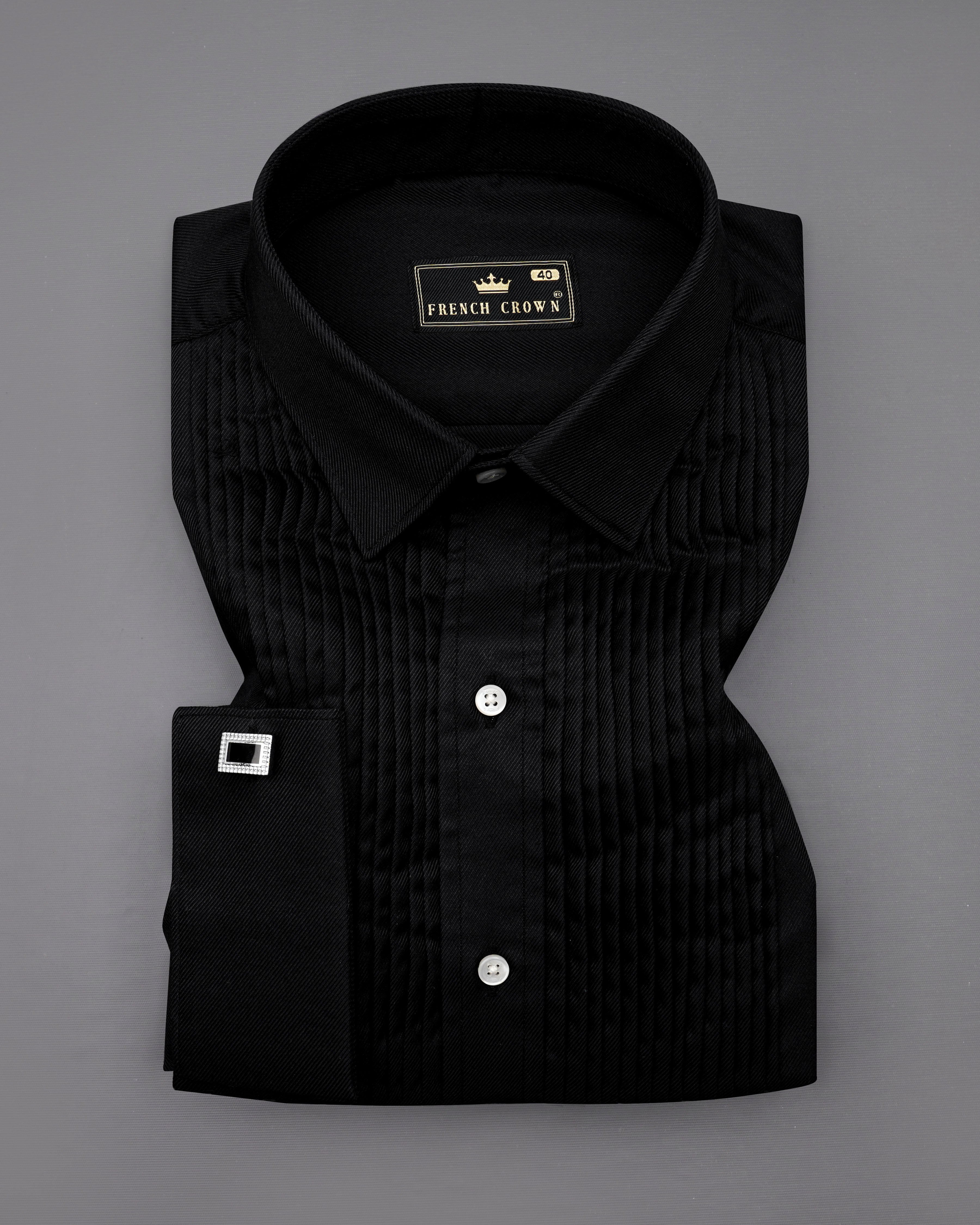 Jade Black Twill Premium Cotton Tuxedo Shirt 8522-TXD-38, 8522-TXD-H-38, 8522-TXD-39, 8522-TXD-H-39, 8522-TXD-40, 8522-TXD-H-40, 8522-TXD-42, 8522-TXD-H-42, 8522-TXD-44, 8522-TXD-H-44, 8522-TXD-46, 8522-TXD-H-46, 8522-TXD-48, 8522-TXD-H-48, 8522-TXD-50, 8522-TXD-H-50, 8522-TXD-52, 8522-TXD-H-52