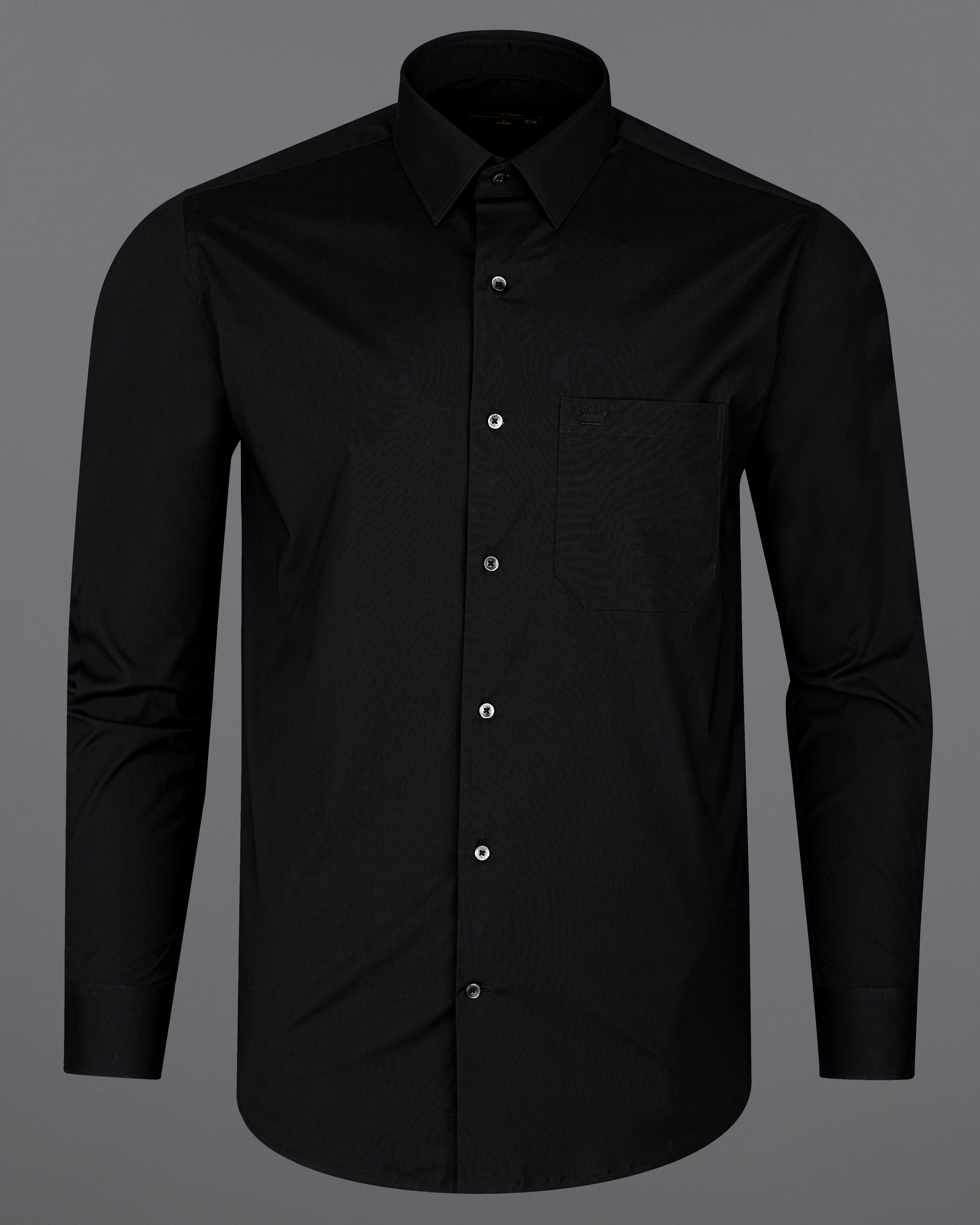 Jade Black Premium Cotton Shirt 8523-BLK-38, 8523-BLK-H-38, 8523-BLK-39, 8523-BLK-H-39, 8523-BLK-40, 8523-BLK-H-40, 8523-BLK-42, 8523-BLK-H-42, 8523-BLK-44, 8523-BLK-H-44, 8523-BLK-46, 8523-BLK-H-46, 8523-BLK-48, 8523-BLK-H-48, 8523-BLK-50, 8523-BLK-H-50, 8523-BLK-52, 8523-BLK-H-52