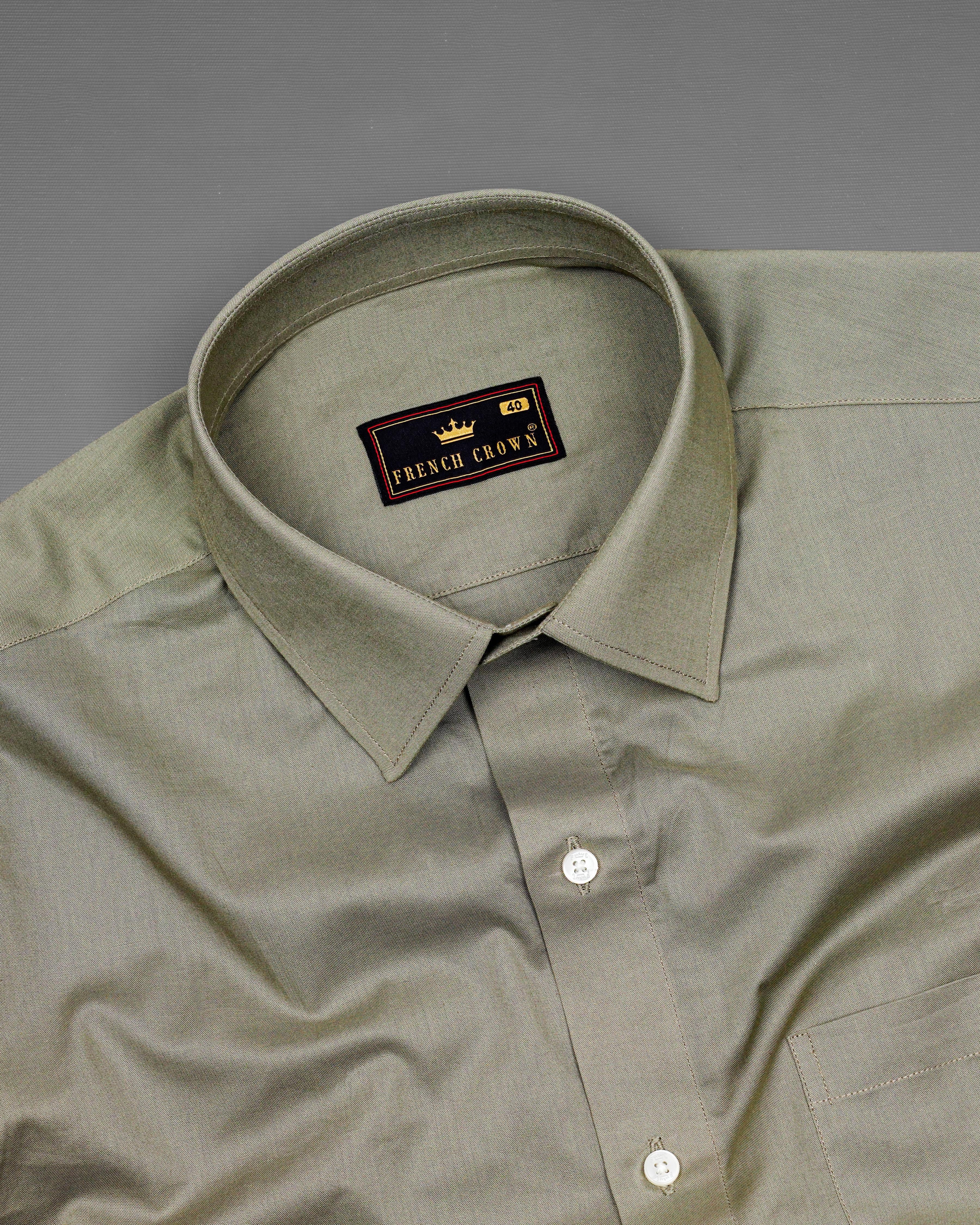 Oyster Green Premium Cotton Shirt  8560-38,8560-H-38,8560-39,8560-H-39,8560-40,8560-H-40,8560-42,8560-H-42,8560-44,8560-H-44,8560-46,8560-H-46,8560-48,8560-H-48,8560-50,8560-H-50,8560-52,8560-H-52