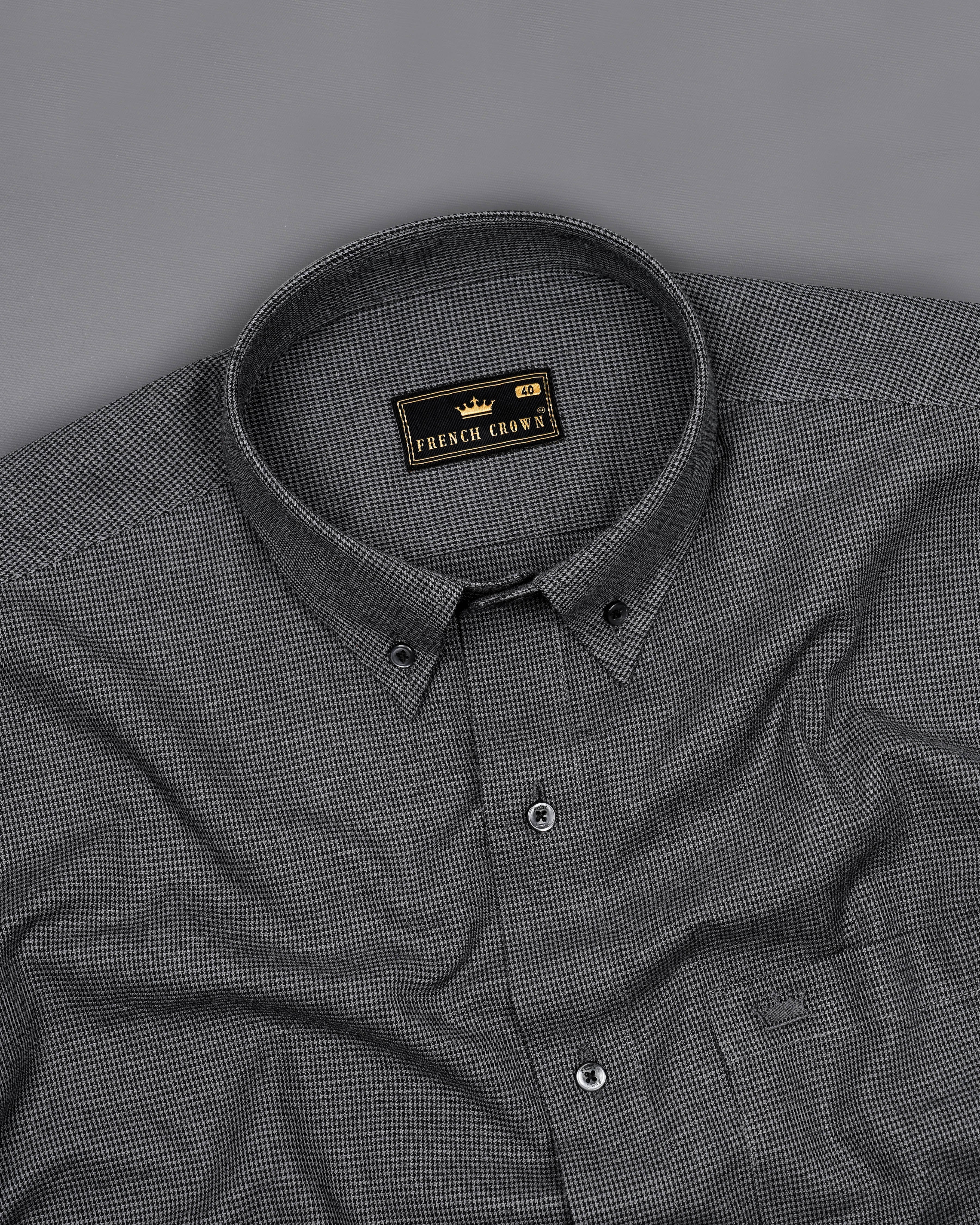 Gravel Grey Houndstooth Shirt  8563-BD-BLK-38,8563-BD-BLK-H-38,8563-BD-BLK-39,8563-BD-BLK-H-39,8563-BD-BLK-40,8563-BD-BLK-H-40,8563-BD-BLK-42,8563-BD-BLK-H-42,8563-BD-BLK-44,8563-BD-BLK-H-44,8563-BD-BLK-46,8563-BD-BLK-H-46,8563-BD-BLK-48,8563-BD-BLK-H-48,8563-BD-BLK-50,8563-BD-BLK-H-50,8563-BD-BLK-52,8563-BD-BLK-H-52