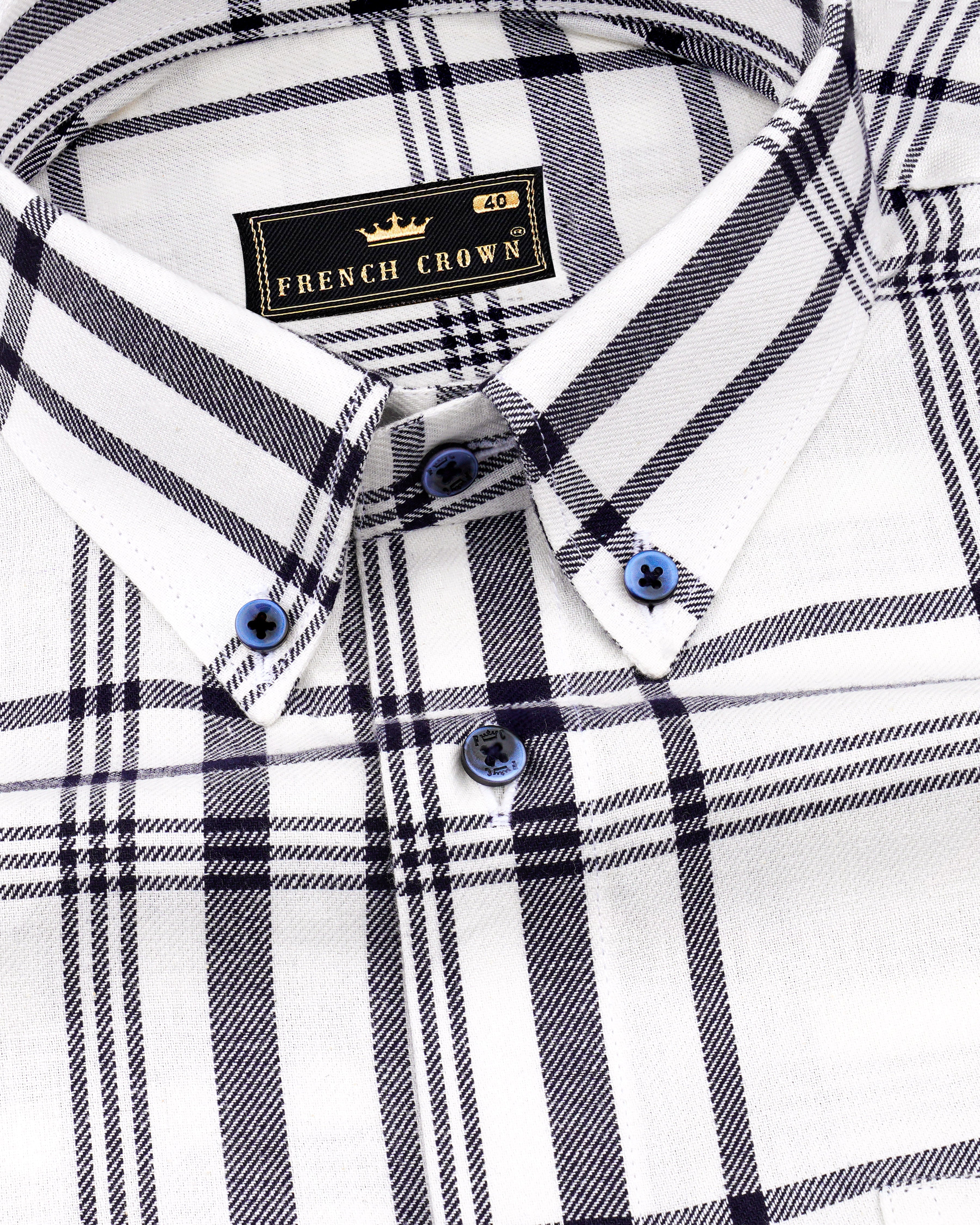 Bright White and Black Twill Plaid Premium Cotton Shirt  8613-BD-BLE-38,8613-BD-BLE-H-38,8613-BD-BLE-39,8613-BD-BLE-H-39,8613-BD-BLE-40,8613-BD-BLE-H-40,8613-BD-BLE-42,8613-BD-BLE-H-42,8613-BD-BLE-44,8613-BD-BLE-H-44,8613-BD-BLE-46,8613-BD-BLE-H-46,8613-BD-BLE-48,8613-BD-BLE-H-48,8613-BD-BLE-50,8613-BD-BLE-H-50,8613-BD-BLE-52,8613-BD-BLE-H-52