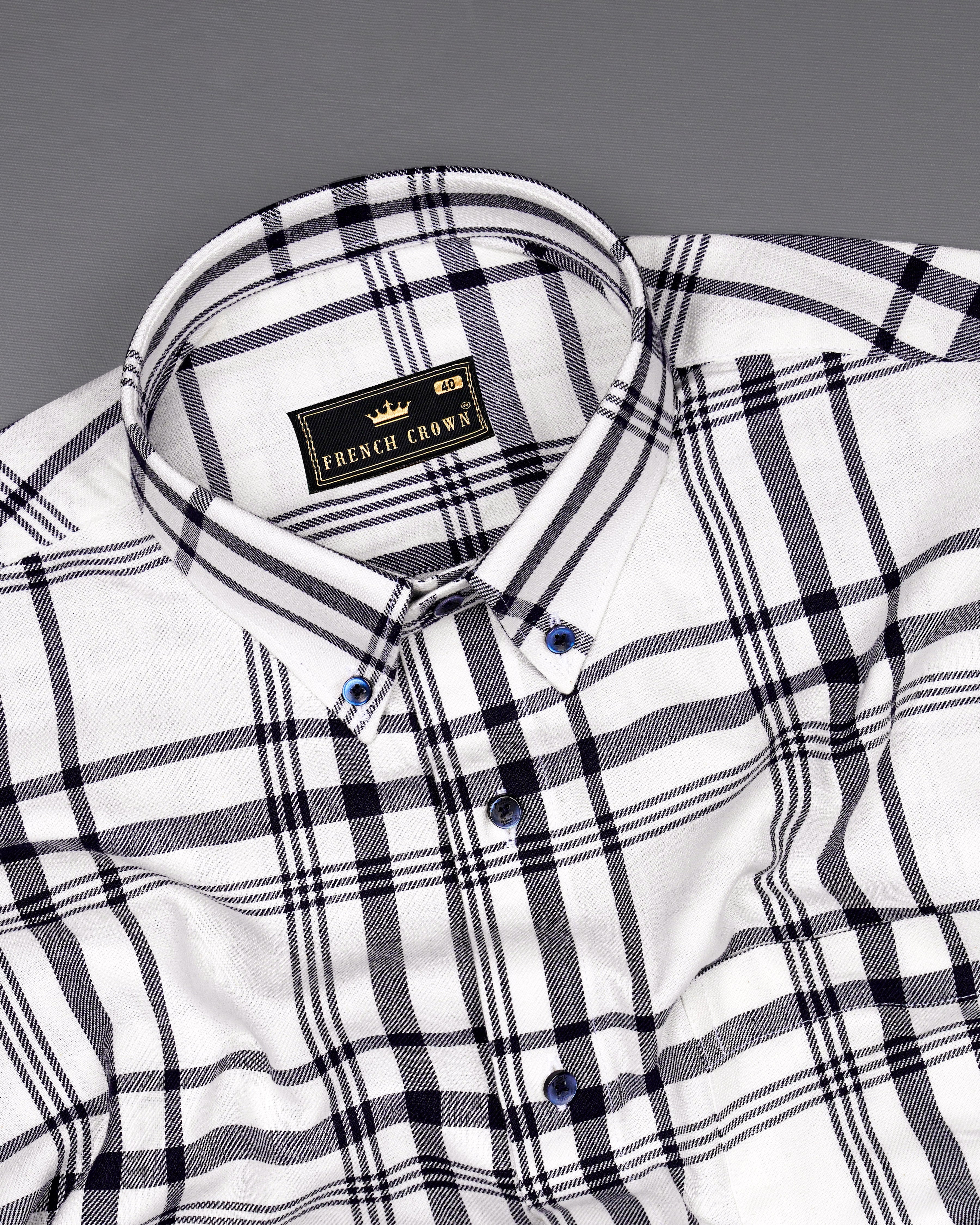 Bright White and Black Twill Plaid Premium Cotton Shirt  8613-BD-BLE-38,8613-BD-BLE-H-38,8613-BD-BLE-39,8613-BD-BLE-H-39,8613-BD-BLE-40,8613-BD-BLE-H-40,8613-BD-BLE-42,8613-BD-BLE-H-42,8613-BD-BLE-44,8613-BD-BLE-H-44,8613-BD-BLE-46,8613-BD-BLE-H-46,8613-BD-BLE-48,8613-BD-BLE-H-48,8613-BD-BLE-50,8613-BD-BLE-H-50,8613-BD-BLE-52,8613-BD-BLE-H-52