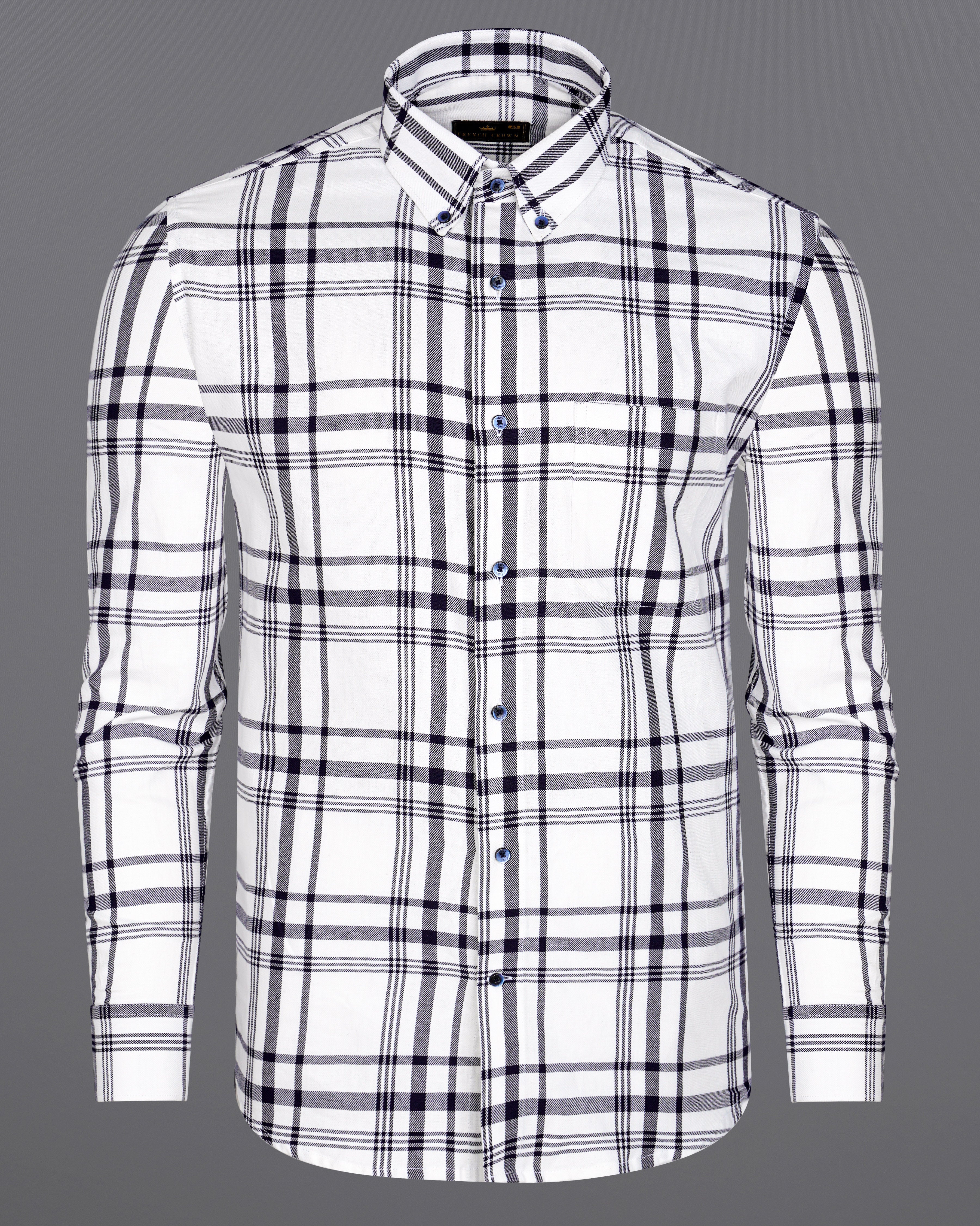 Bright White and Black Twill Plaid Premium Cotton Shirt  8613-BD-BLE-38,8613-BD-BLE-H-38,8613-BD-BLE-39,8613-BD-BLE-H-39,8613-BD-BLE-40,8613-BD-BLE-H-40,8613-BD-BLE-42,8613-BD-BLE-H-42,8613-BD-BLE-44,8613-BD-BLE-H-44,8613-BD-BLE-46,8613-BD-BLE-H-46,8613-BD-BLE-48,8613-BD-BLE-H-48,8613-BD-BLE-50,8613-BD-BLE-H-50,8613-BD-BLE-52,8613-BD-BLE-H-52