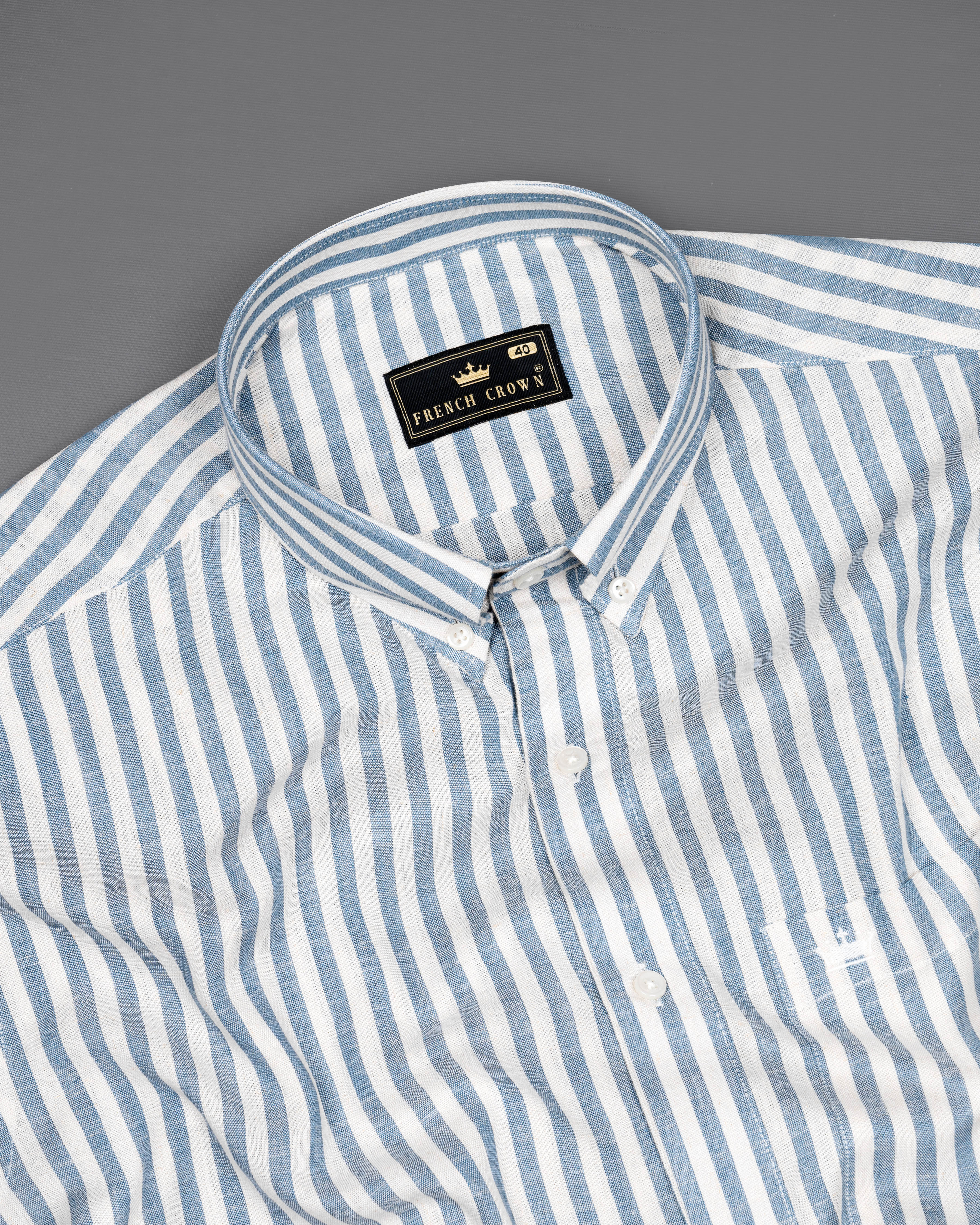 Bright White with Lynch Blue Striped Premium Tencel Shirt  8627-BD-38,8627-BD-H-38,8627-BD-39,8627-BD-H-39,8627-BD-40,8627-BD-H-40,8627-BD-42,8627-BD-H-42,8627-BD-44,8627-BD-H-44,8627-BD-46,8627-BD-H-46,8627-BD-48,8627-BD-H-48,8627-BD-50,8627-BD-H-50,8627-BD-52,8627-BD-H-52