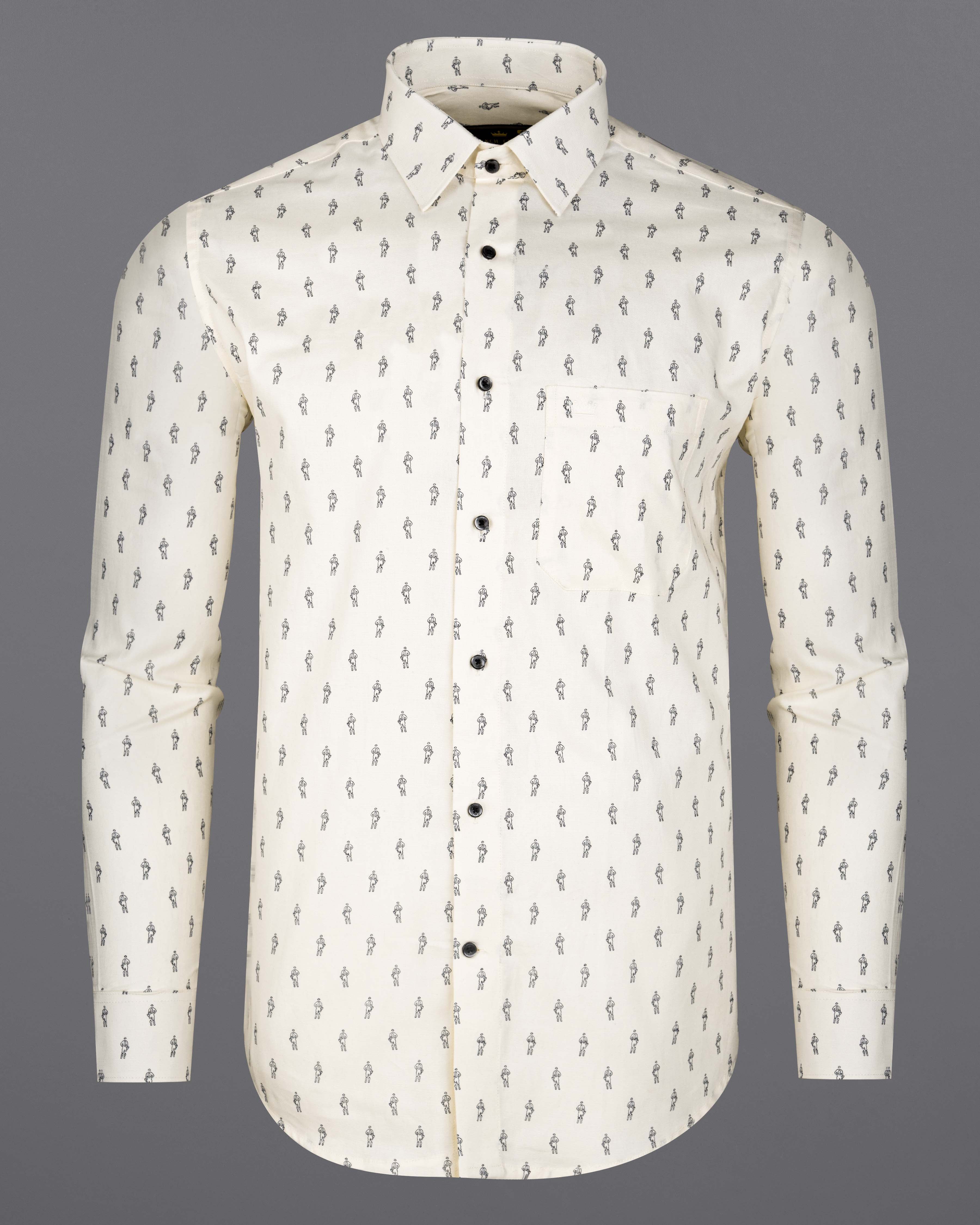 Antique Cream Printed Royal Oxford Shirt  8631-BLK-38,8631-BLK-H-38,8631-BLK-39,8631-BLK-H-39,8631-BLK-40,8631-BLK-H-40,8631-BLK-42,8631-BLK-H-42,8631-BLK-44,8631-BLK-H-44,8631-BLK-46,8631-BLK-H-46,8631-BLK-48,8631-BLK-H-48,8631-BLK-50,8631-BLK-H-50,8631-BLK-52,8631-BLK-H-52