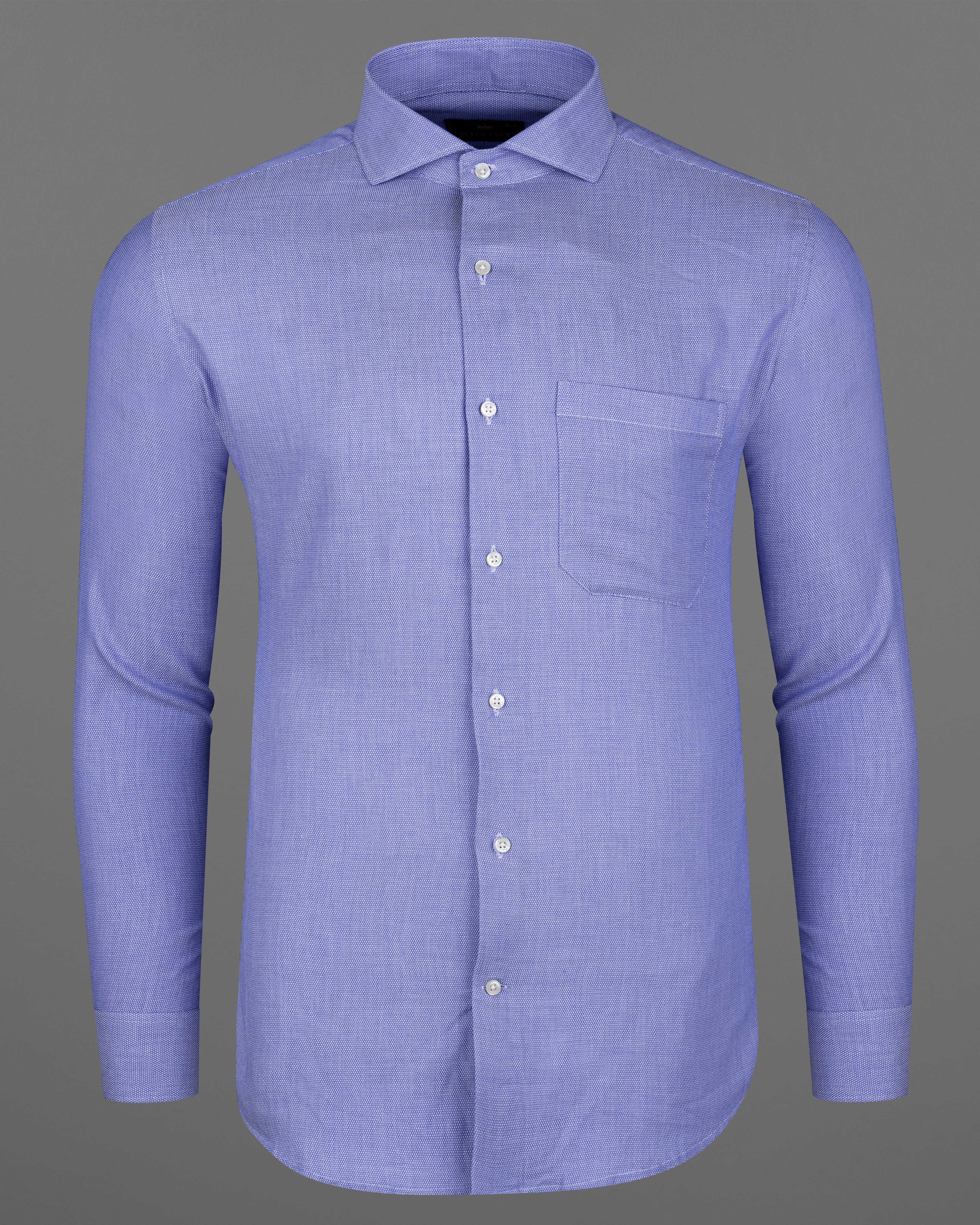 Periwinkle Blue Dobby Textured Premium Giza Cotton Shirt  8635-CA-38,8635-CA-H-38,8635-CA-39,8635-CA-H-39,8635-CA-40,8635-CA-H-40,8635-CA-42,8635-CA-H-42,8635-CA-44,8635-CA-H-44,8635-CA-46,8635-CA-H-46,8635-CA-48,8635-CA-H-48,8635-CA-50,8635-CA-H-50,8635-CA-52,8635-CA-H-52