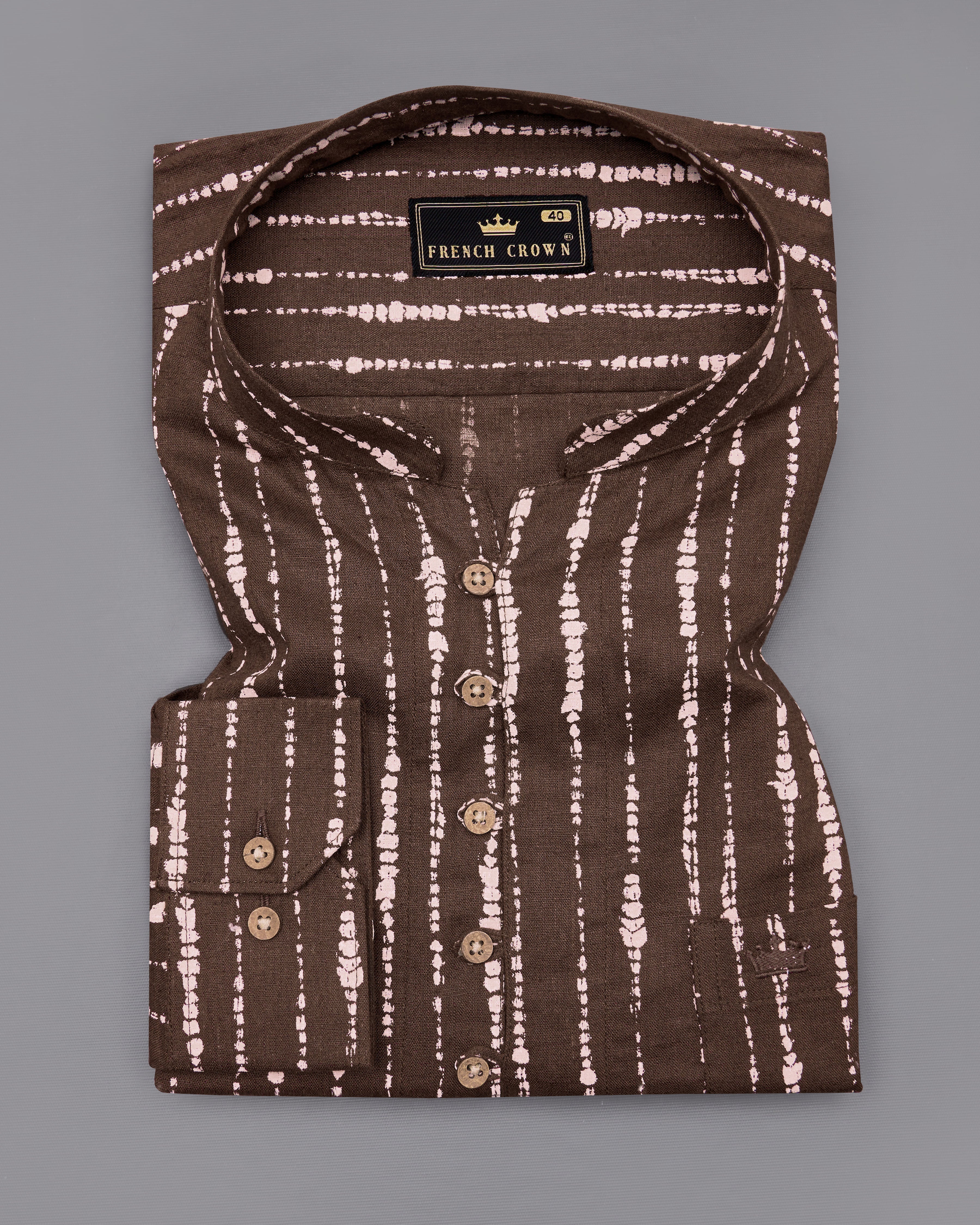 Espresso Brown Striped  Kurta Shirt  8641-KS-38,8641-KS-H-38,8641-KS-39,8641-KS-H-39,8641-KS-40,8641-KS-H-40,8641-KS-42,8641-KS-H-42,8641-KS-44,8641-KS-H-44,8641-KS-46,8641-KS-H-46,8641-KS-48,8641-KS-H-48,8641-KS-50,8641-KS-H-50,8641-KS-52,8641-KS-H-52