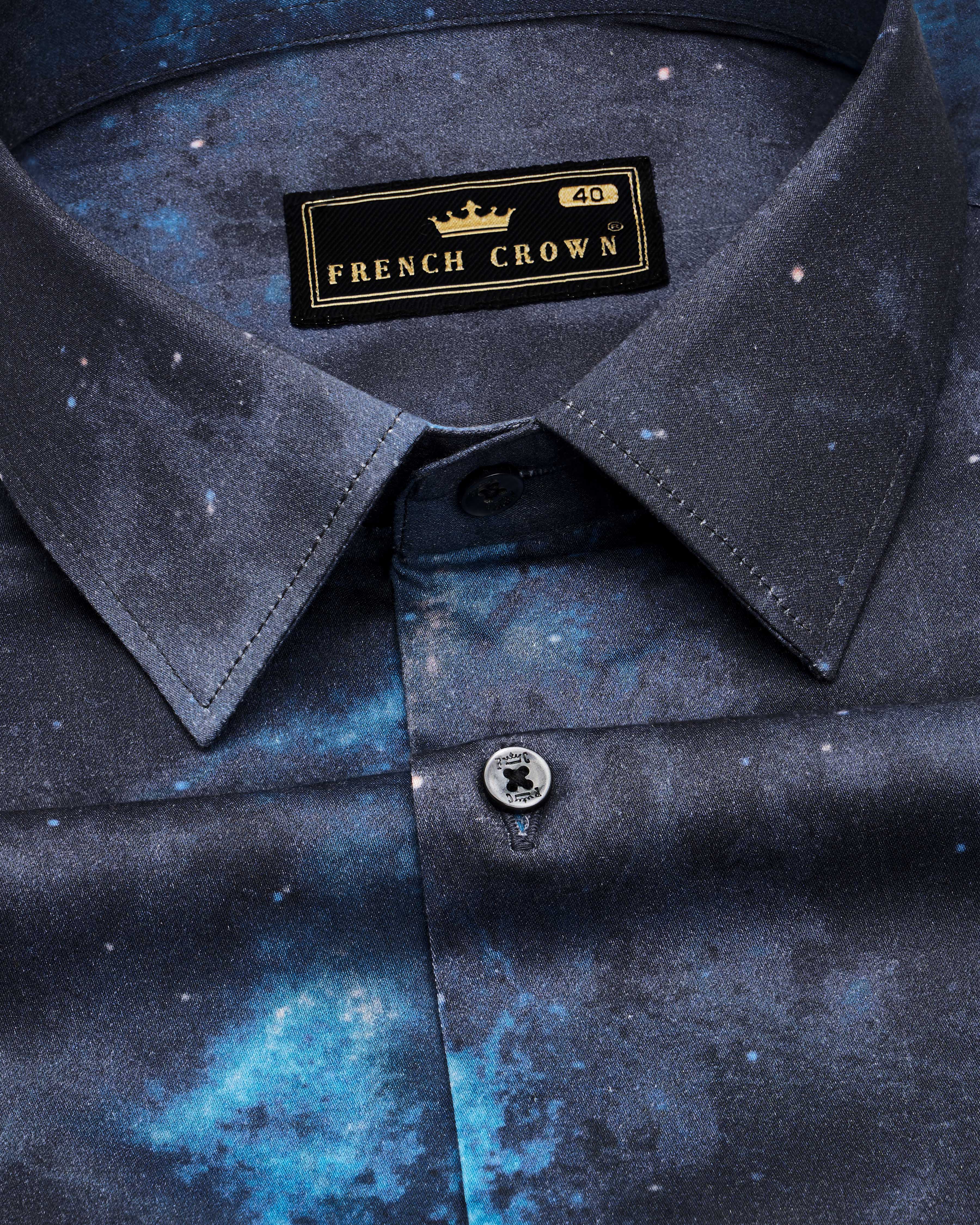 Thunder Navy Blue with Glacier Blue Marble Printed Super Soft Premium Cotton Shirt  8642-BLK-38,8642-BLK-H-38,8642-BLK-39,8642-BLK-H-39,8642-BLK-40,8642-BLK-H-40,8642-BLK-42,8642-BLK-H-42,8642-BLK-44,8642-BLK-H-44,8642-BLK-46,8642-BLK-H-46,8642-BLK-48,8642-BLK-H-48,8642-BLK-50,8642-BLK-H-50,8642-BLK-52,8642-BLK-H-52