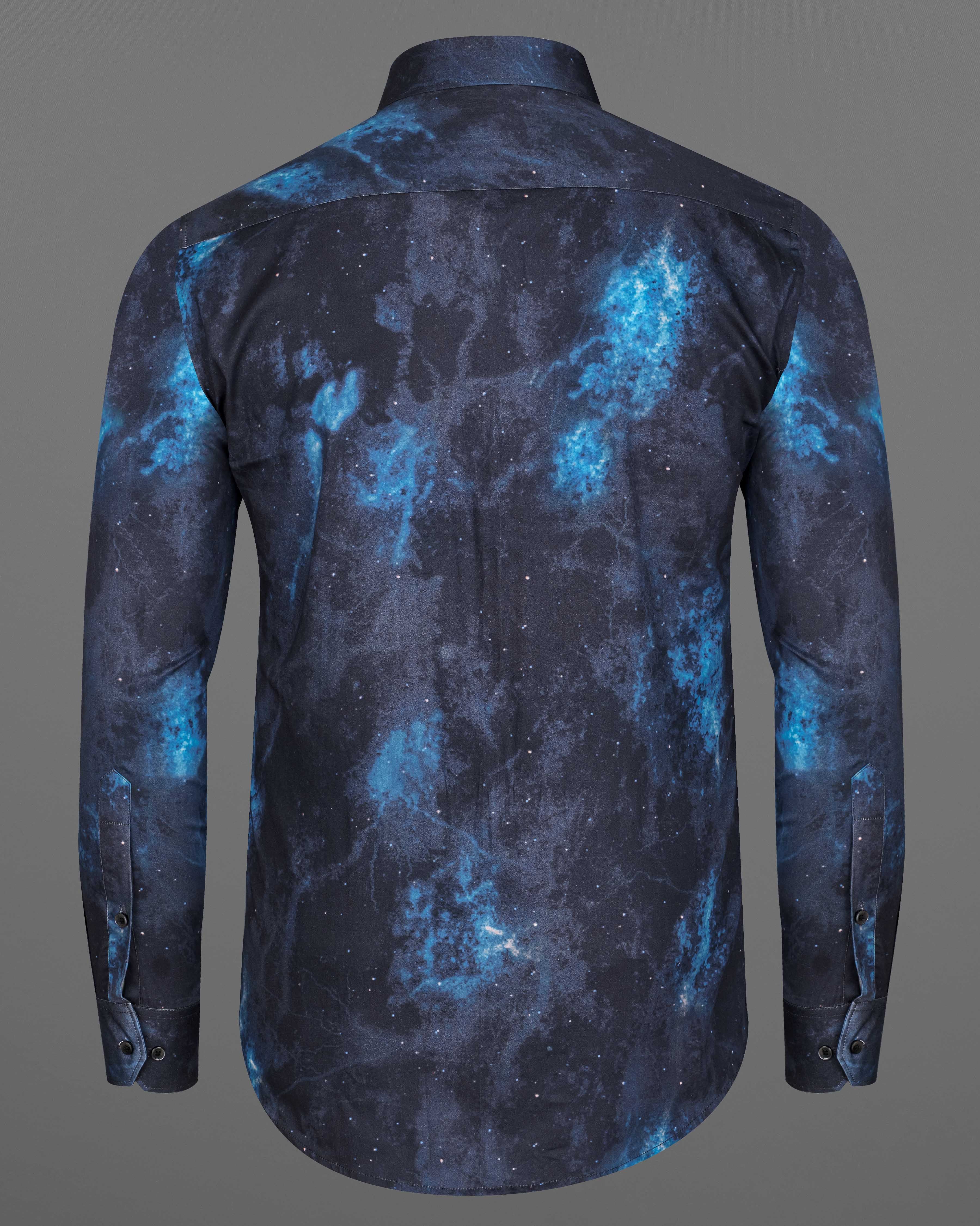 Thunder Navy Blue with Glacier Blue Marble Printed Super Soft Premium Cotton Shirt  8642-BLK-38,8642-BLK-H-38,8642-BLK-39,8642-BLK-H-39,8642-BLK-40,8642-BLK-H-40,8642-BLK-42,8642-BLK-H-42,8642-BLK-44,8642-BLK-H-44,8642-BLK-46,8642-BLK-H-46,8642-BLK-48,8642-BLK-H-48,8642-BLK-50,8642-BLK-H-50,8642-BLK-52,8642-BLK-H-52