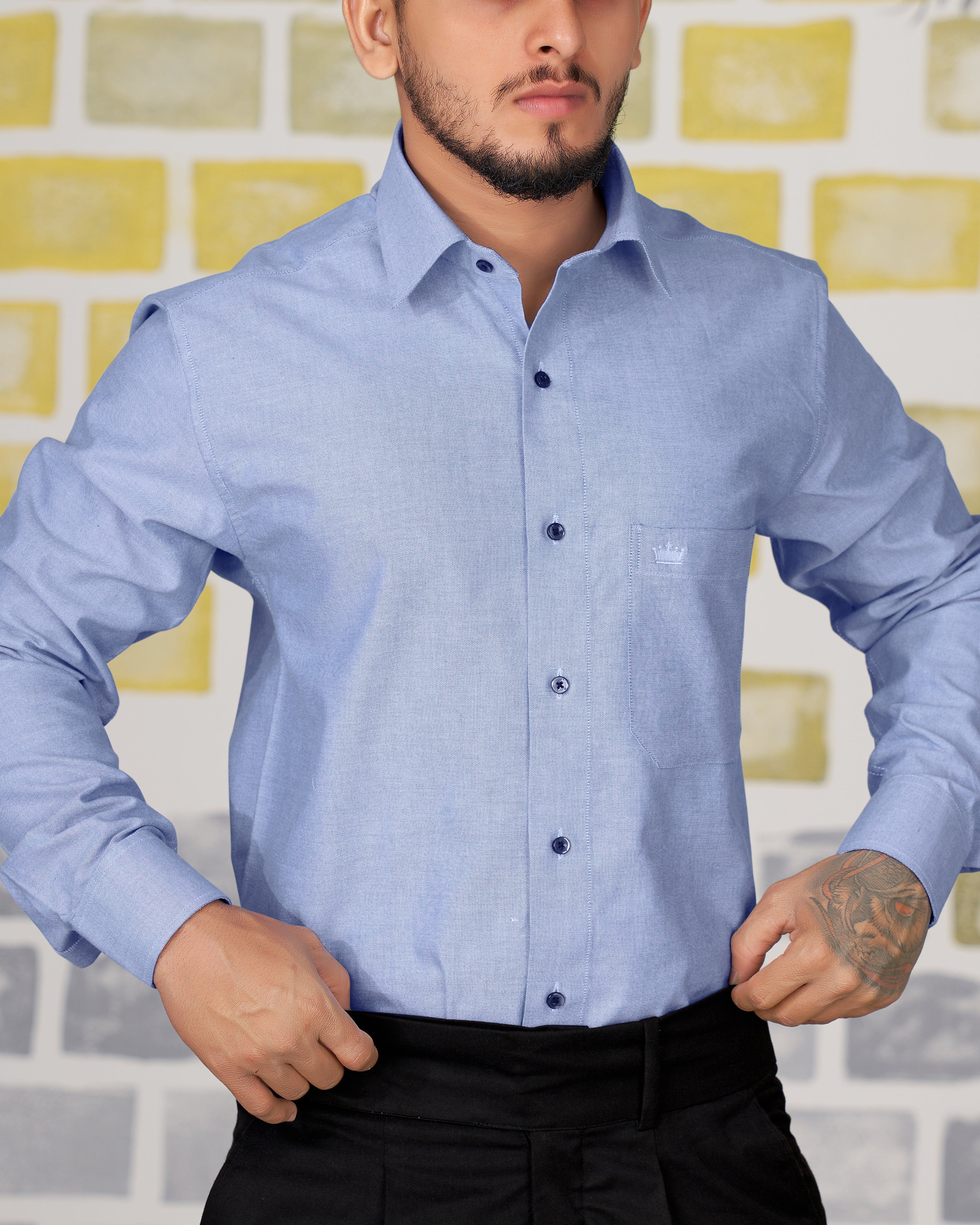 Carolina Sky Blue oxford luxury shirt