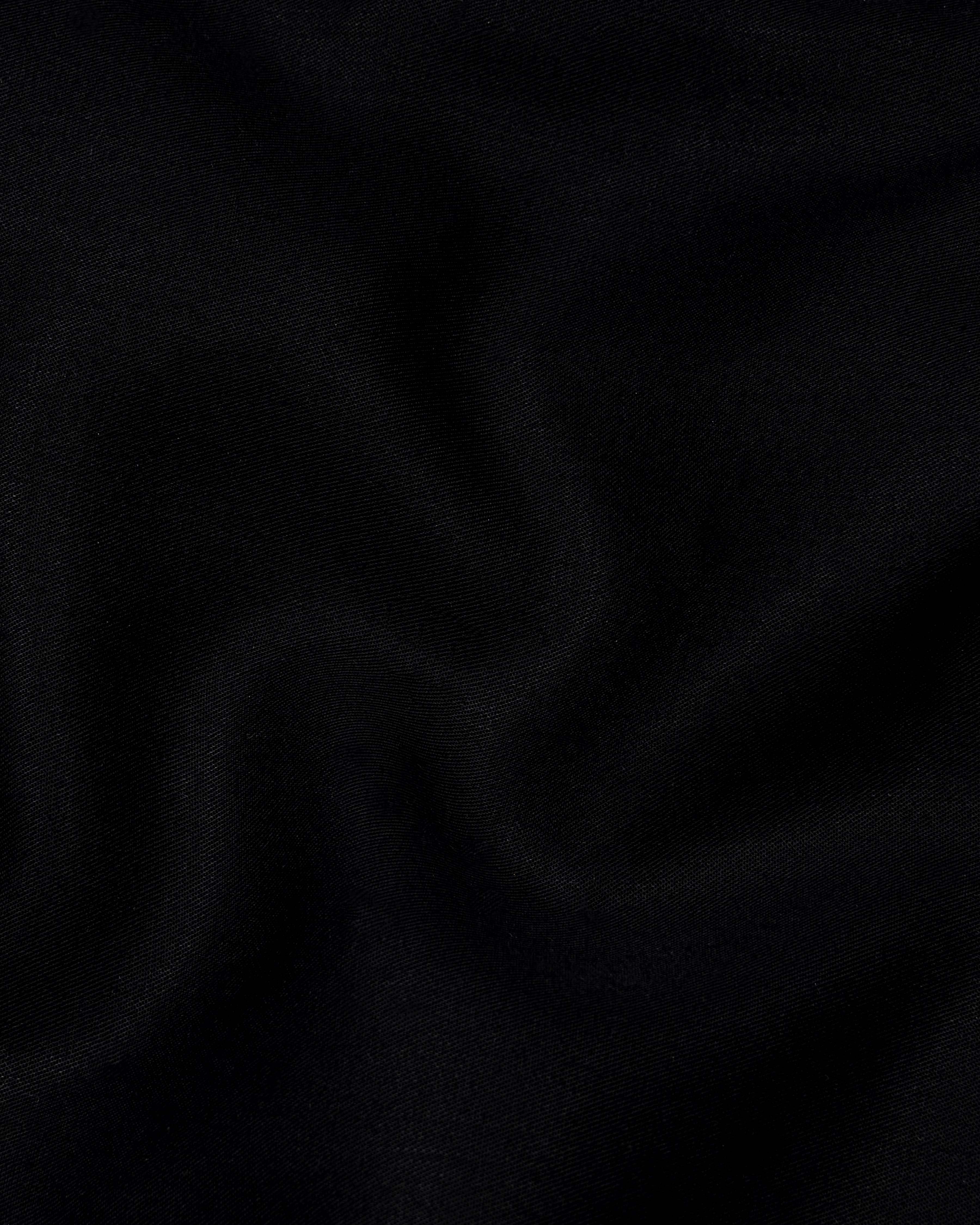 Jade Black Twill Premium Cotton Shirt  8663-38,8663-H-38,8663-39,8663-H-39,8663-40,8663-H-40,8663-42,8663-H-42,8663-44,8663-H-44,8663-46,8663-H-46,8663-48,8663-H-48,8663-50,8663-H-50,8663-52,8663-H-52