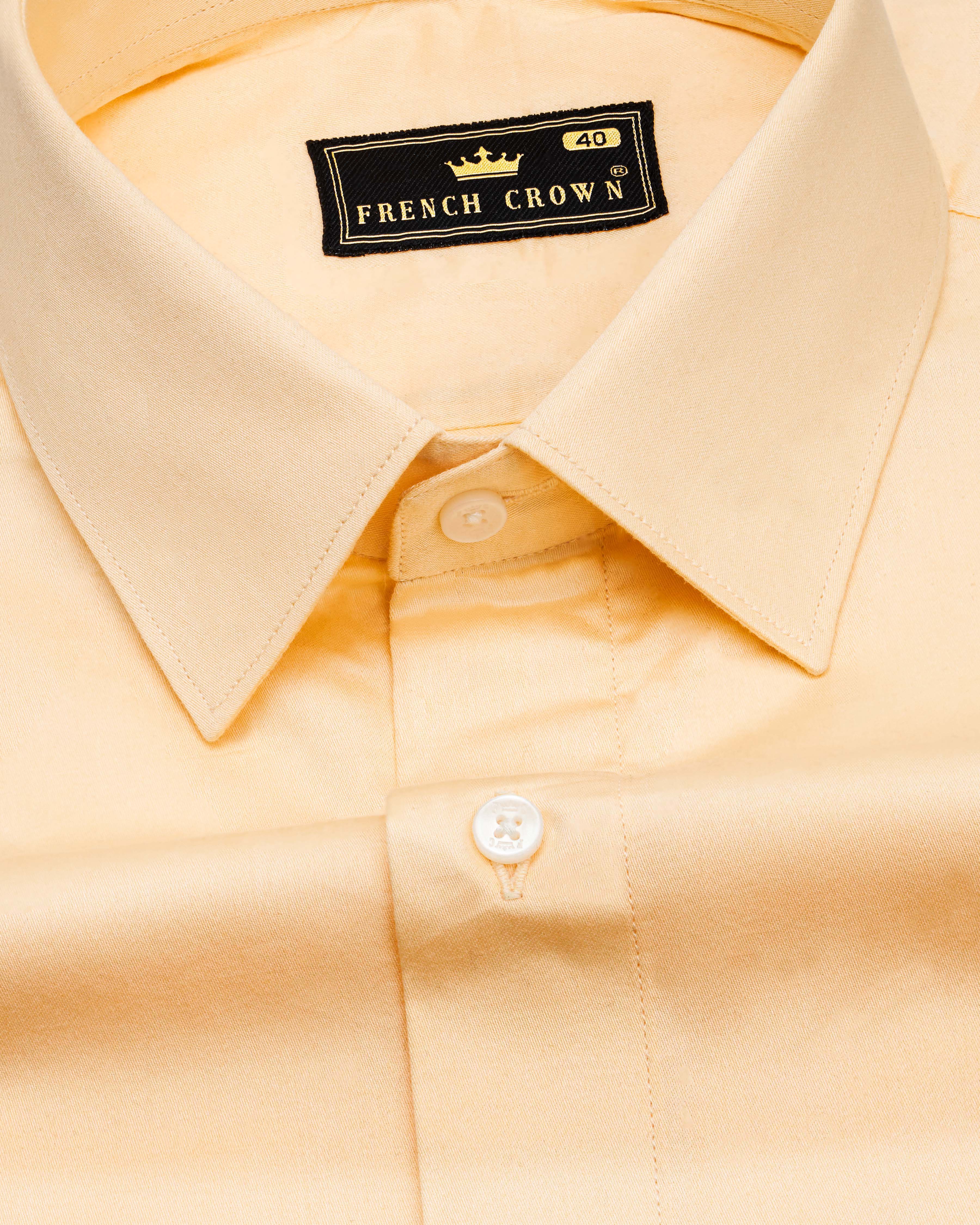 Hampton Cream Subtle Sheen Super Soft Premium Cotton Shirt 8667-38, 8667-H-38, 8667-39, 8667-H-39, 8667-40, 8667-H-40, 8667-42, 8667-H-42, 8667-44, 8667-H-44, 8667-46, 8667-H-46, 8667-48, 8667-H-48, 8667-50, 8667-H-50, 8667-52, 8667-H-52