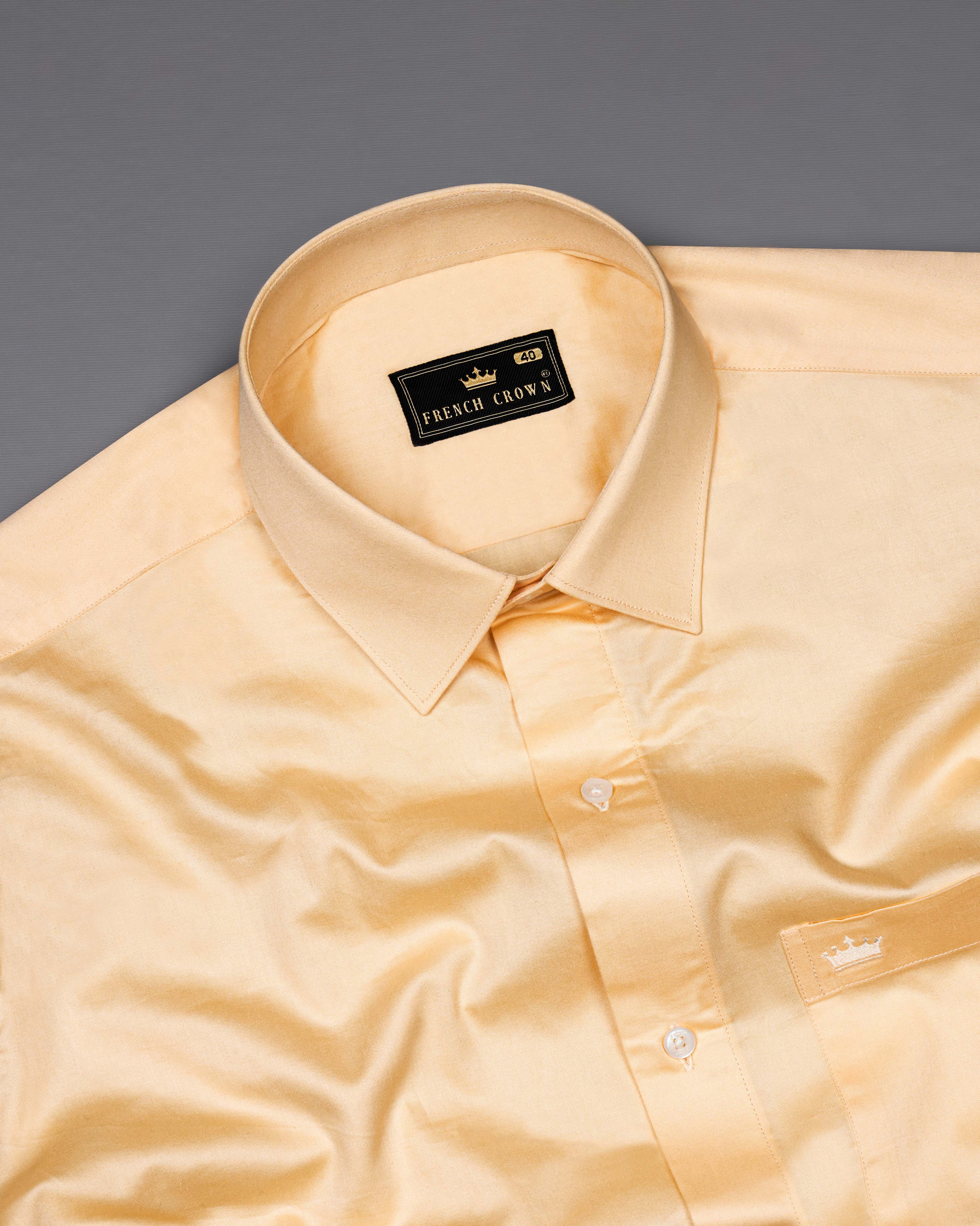 Hampton Cream Subtle Sheen Super Soft Premium Cotton Shirt 8667-38, 8667-H-38, 8667-39, 8667-H-39, 8667-40, 8667-H-40, 8667-42, 8667-H-42, 8667-44, 8667-H-44, 8667-46, 8667-H-46, 8667-48, 8667-H-48, 8667-50, 8667-H-50, 8667-52, 8667-H-52