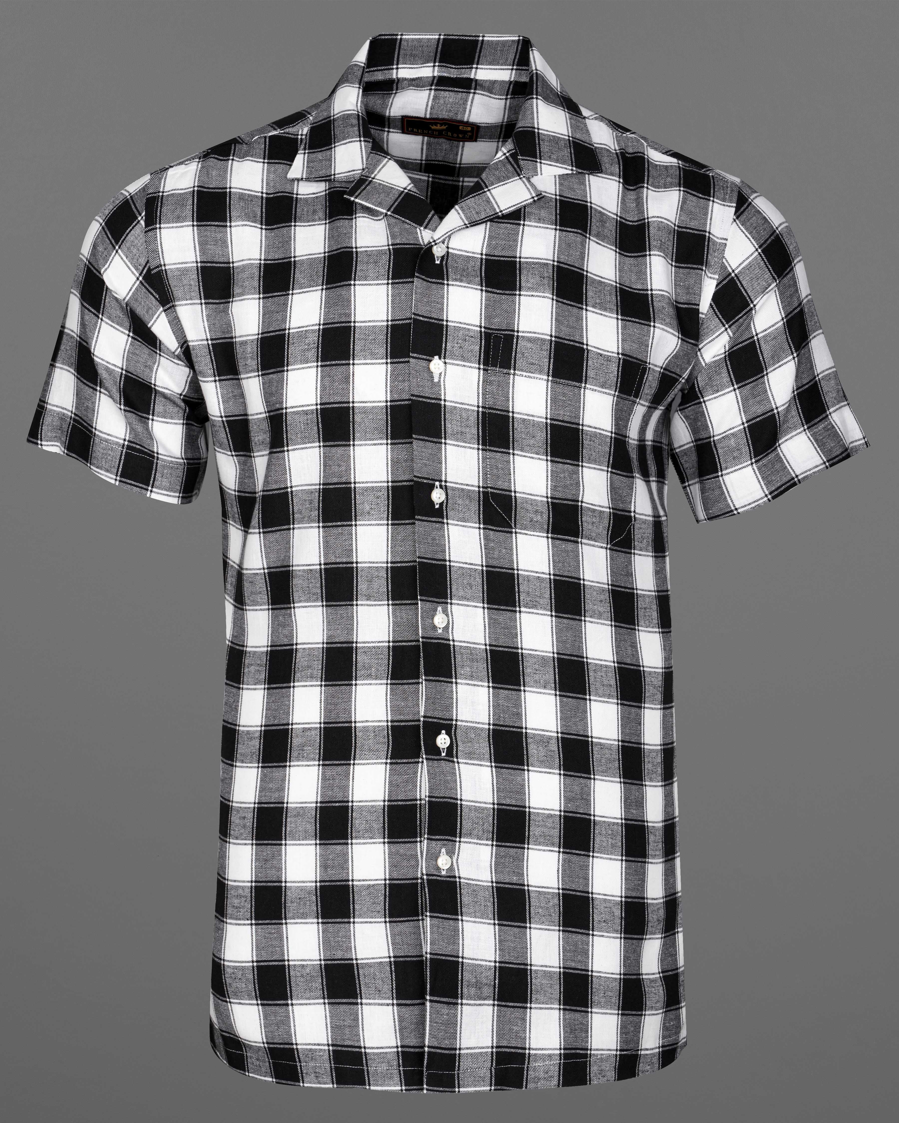 Bright White and Black Checked Dobby Textured Premium Giza Cotton Shirt  8710-CC-38,8710-CC-H-38,8710-CC-39,8710-CC-H-39,8710-CC-40,8710-CC-H-40,8710-CC-42,8710-CC-H-42,8710-CC-44,8710-CC-H-44,8710-CC-46,8710-CC-H-46,8710-CC-48,8710-CC-H-48,8710-CC-50,8710-CC-H-50,8710-CC-52,8710-CC-H-52