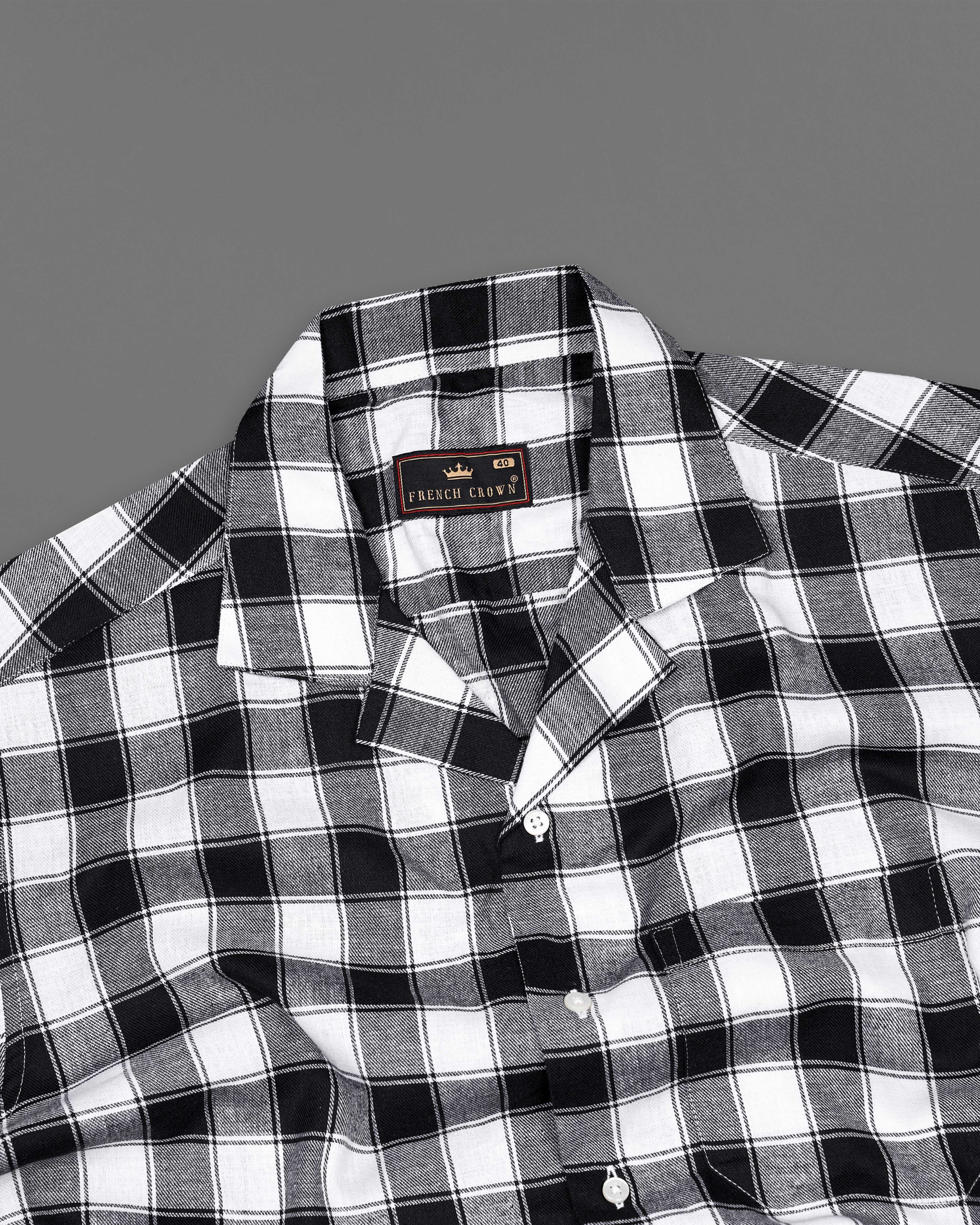 Bright White and Black Checked Dobby Textured Premium Giza Cotton Shirt  8710-CC-38,8710-CC-H-38,8710-CC-39,8710-CC-H-39,8710-CC-40,8710-CC-H-40,8710-CC-42,8710-CC-H-42,8710-CC-44,8710-CC-H-44,8710-CC-46,8710-CC-H-46,8710-CC-48,8710-CC-H-48,8710-CC-50,8710-CC-H-50,8710-CC-52,8710-CC-H-52