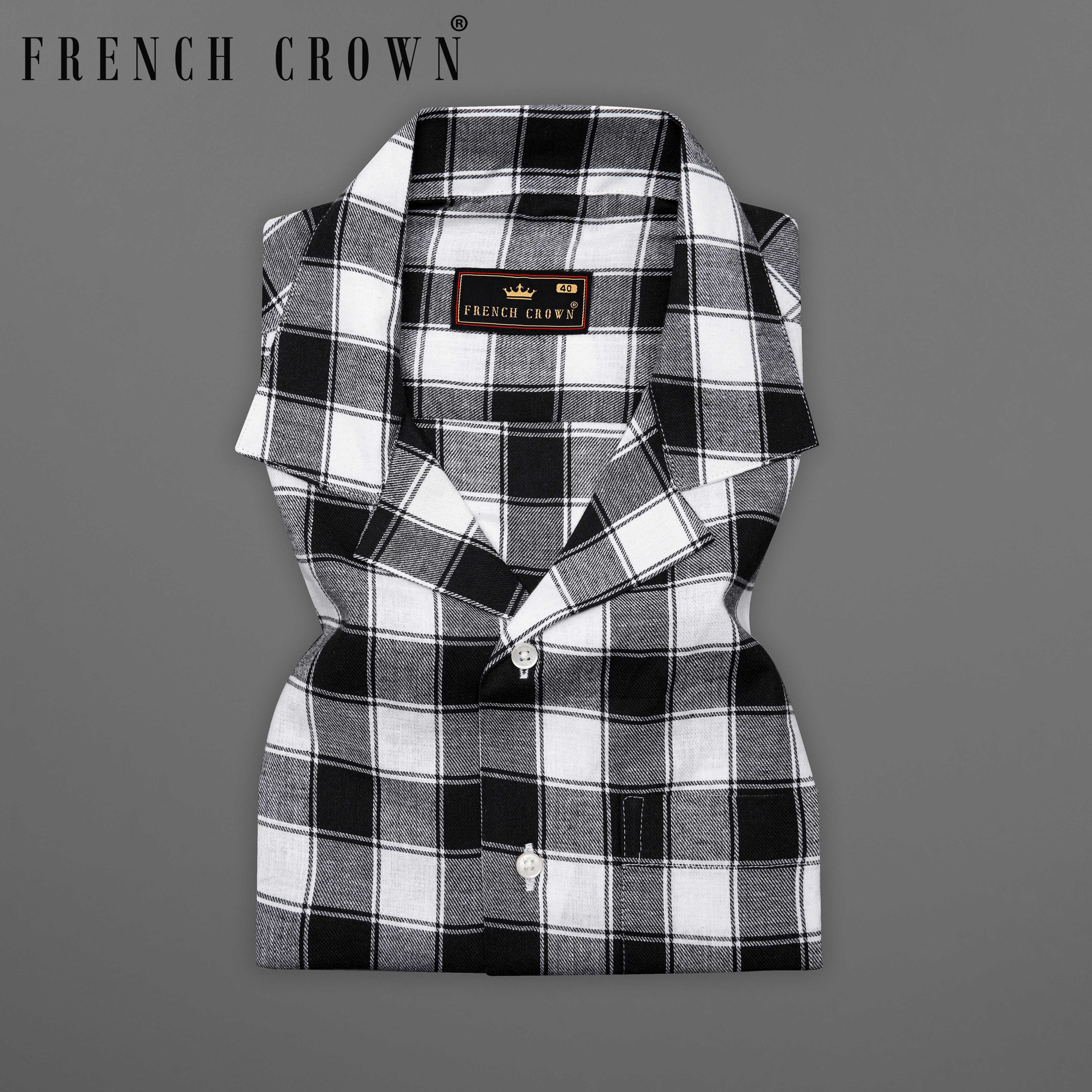 Bright White and Black Checked Dobby Textured Premium Giza Cotton Shirt  8710-CC-38,8710-CC-H-38,8710-CC-39,8710-CC-H-39,8710-CC-40,8710-CC-H-40,8710-CC-42,8710-CC-H-42,8710-CC-44,8710-CC-H-44,8710-CC-46,8710-CC-H-46,8710-CC-48,8710-CC-H-48,8710-CC-50,8710-CC-H-50,8710-CC-52,8710-CC-H-52