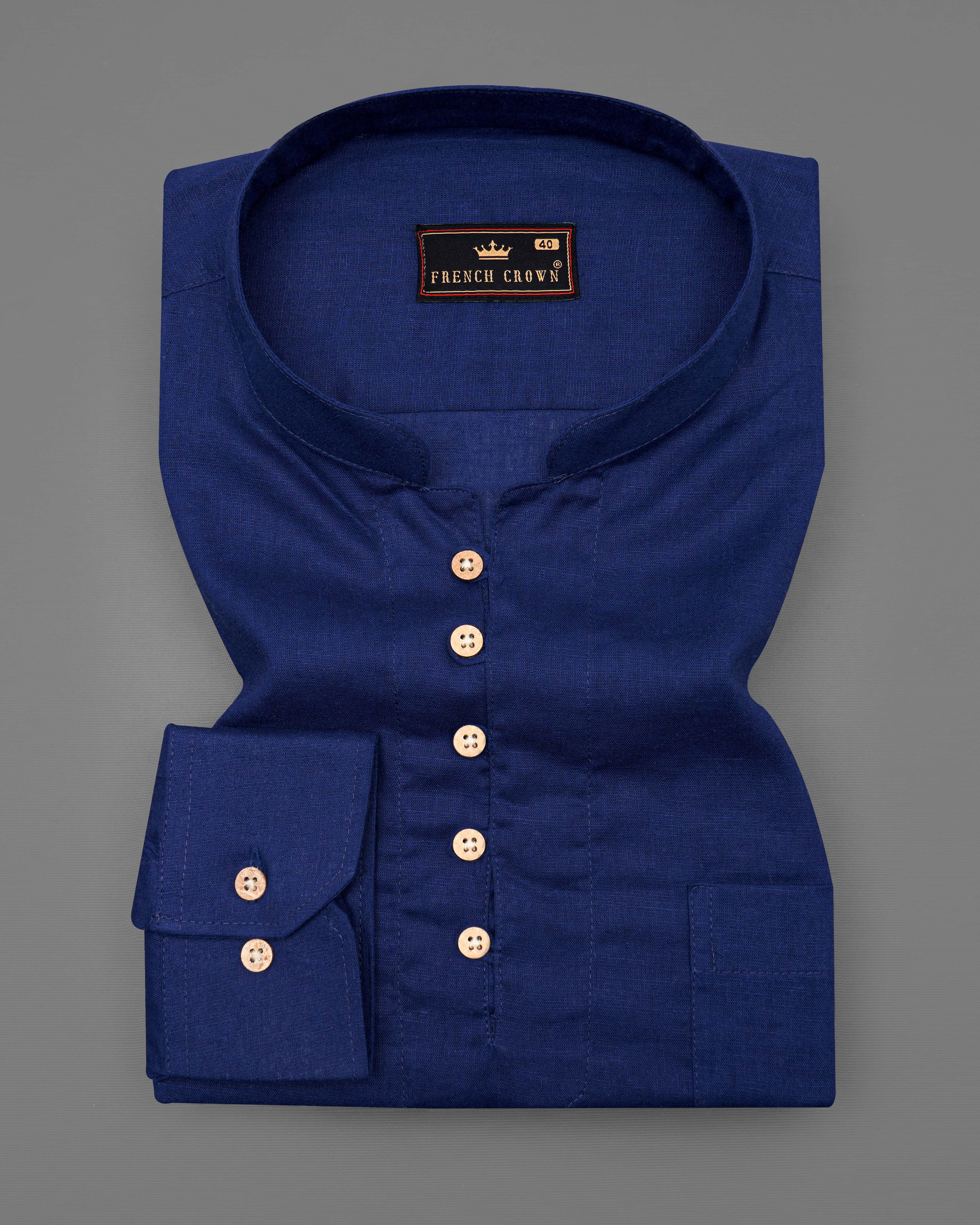 Bunting Navy Blue Luxurious Linen Kurta Shirt 8723-KS-38,8723-KS-H-38,8723-KS-39,8723-KS-H-39,8723-KS-40,8723-KS-H-40,8723-KS-42,8723-KS-H-42,8723-KS-44,8723-KS-H-44,8723-KS-46,8723-KS-H-46,8723-KS-48,8723-KS-H-48,8723-KS-50,8723-KS-H-50,8723-KS-52,8723-KS-H-52