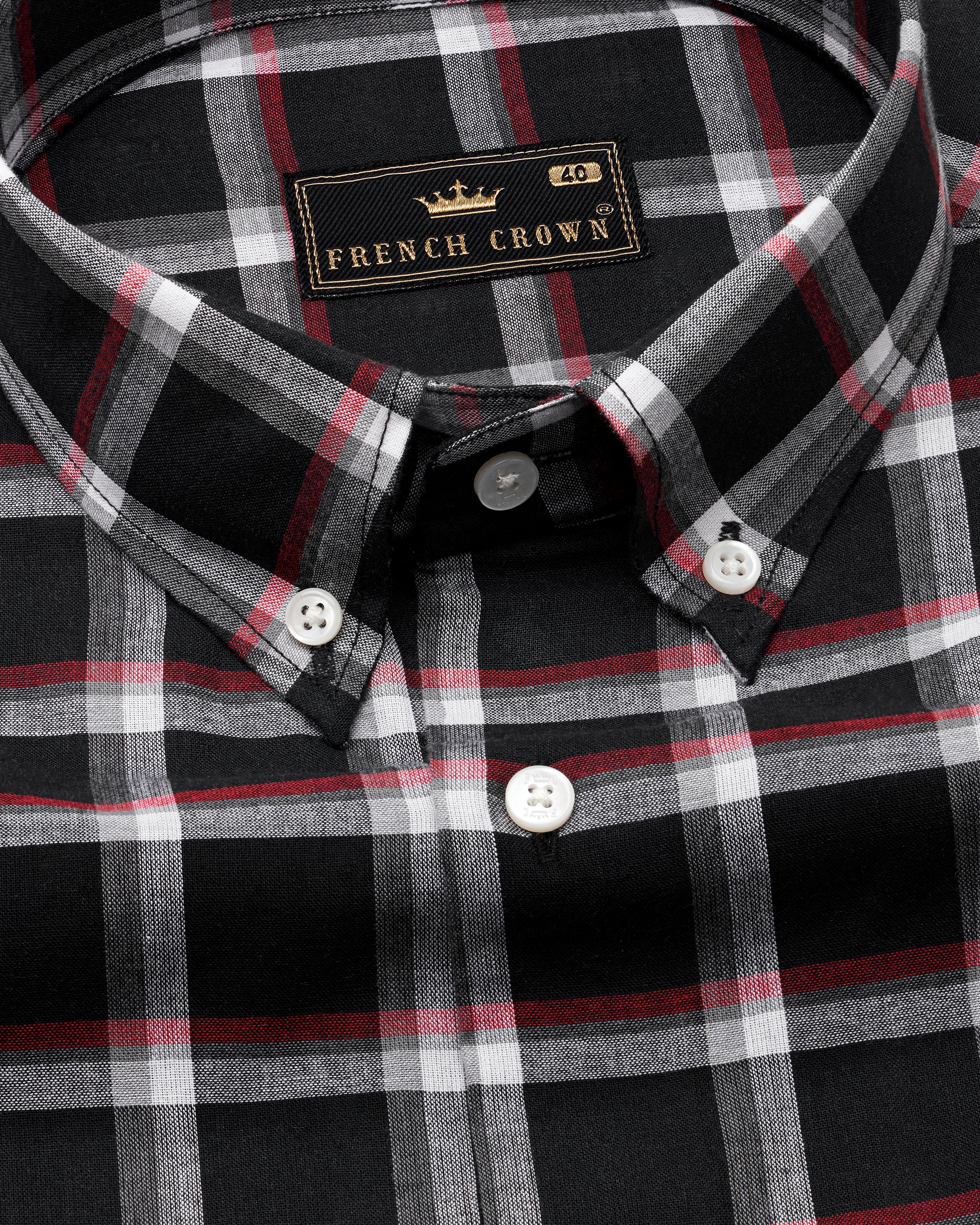 Jade Black and White Plaid Premium Cotton Shirt  8726-BD-38,8726-BD-H-38,8726-BD-39,8726-BD-H-39,8726-BD-40,8726-BD-H-40,8726-BD-42,8726-BD-H-42,8726-BD-44,8726-BD-H-44,8726-BD-46,8726-BD-H-46,8726-BD-48,8726-BD-H-48,8726-BD-50,8726-BD-H-50,8726-BD-52,8726-BD-H-52