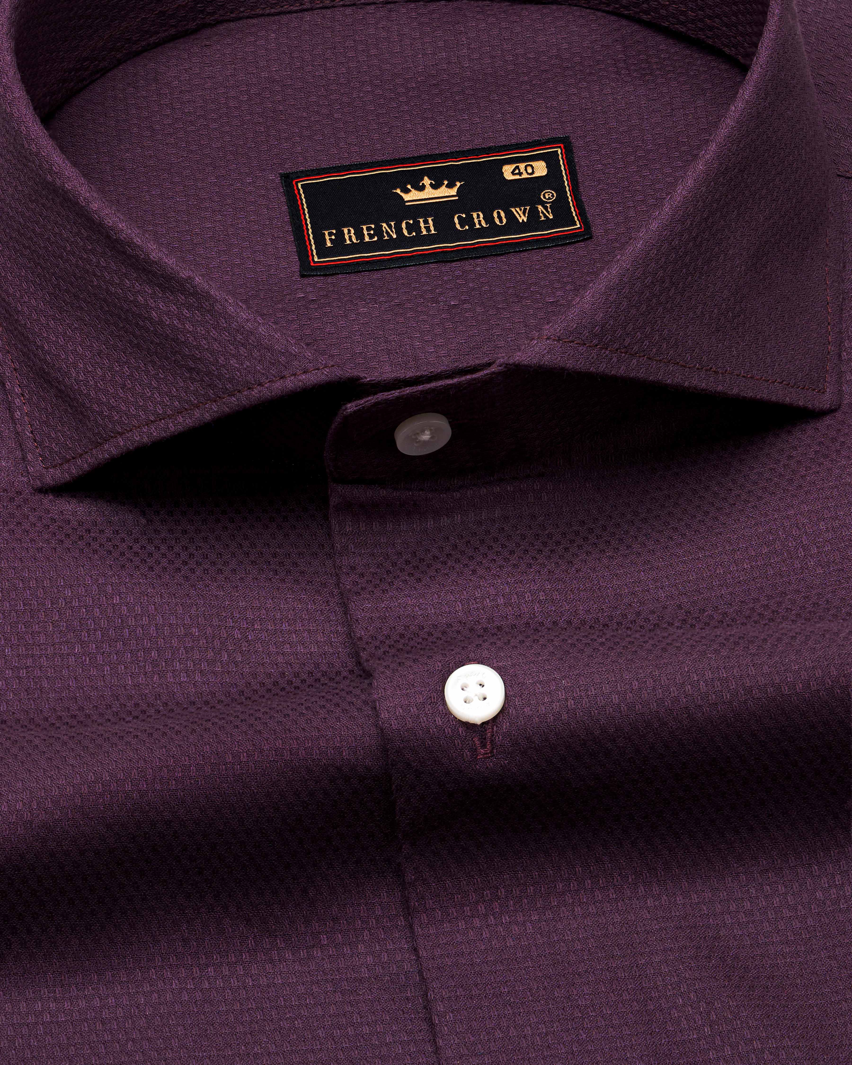 Thunder Maroon Dobby Textured Premium Giza Cotton Shirt  8729-CA-38,8729-CA-H-38,8729-CA-39,8729-CA-H-39,8729-CA-40,8729-CA-H-40,8729-CA-42,8729-CA-H-42,8729-CA-44,8729-CA-H-44,8729-CA-46,8729-CA-H-46,8729-CA-48,8729-CA-H-48,8729-CA-50,8729-CA-H-50,8729-CA-52,8729-CA-H-52