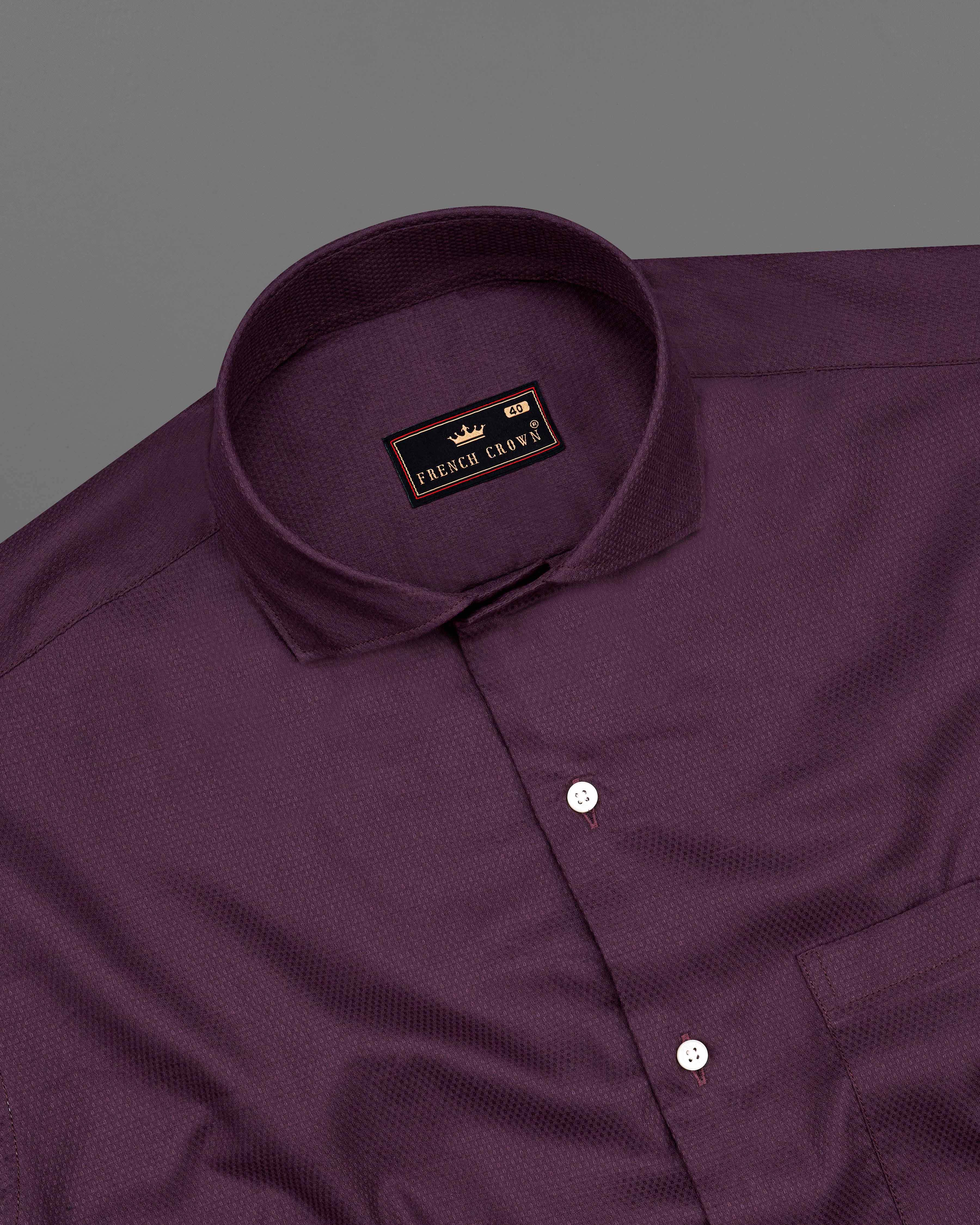 Thunder Maroon Dobby Textured Premium Giza Cotton Shirt  8729-CA-38,8729-CA-H-38,8729-CA-39,8729-CA-H-39,8729-CA-40,8729-CA-H-40,8729-CA-42,8729-CA-H-42,8729-CA-44,8729-CA-H-44,8729-CA-46,8729-CA-H-46,8729-CA-48,8729-CA-H-48,8729-CA-50,8729-CA-H-50,8729-CA-52,8729-CA-H-52