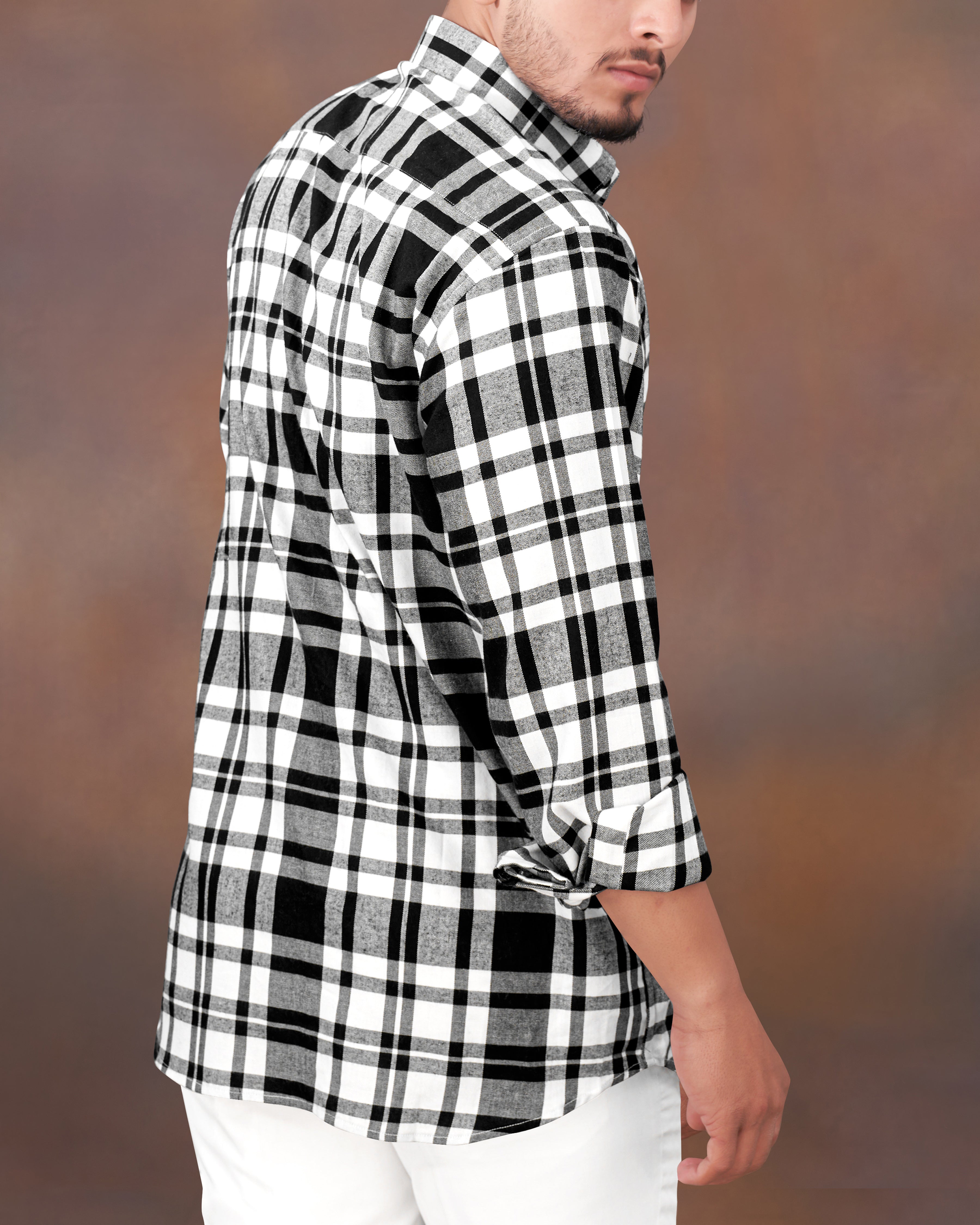 Jade Black and White Twill Plaid Premium Cotton Shirt 8744-BD-BLK-38, 8744-BD-BLK-H-38, 8744-BD-BLK-39, 8744-BD-BLK-H-39, 8744-BD-BLK-40, 8744-BD-BLK-H-40, 8744-BD-BLK-42, 8744-BD-BLK-H-42, 8744-BD-BLK-44, 8744-BD-BLK-H-44, 8744-BD-BLK-46, 8744-BD-BLK-H-46, 8744-BD-BLK-48, 8744-BD-BLK-H-48, 8744-BD-BLK-50, 8744-BD-BLK-H-50, 8744-BD-BLK-52, 8744-BD-BLK-H-52